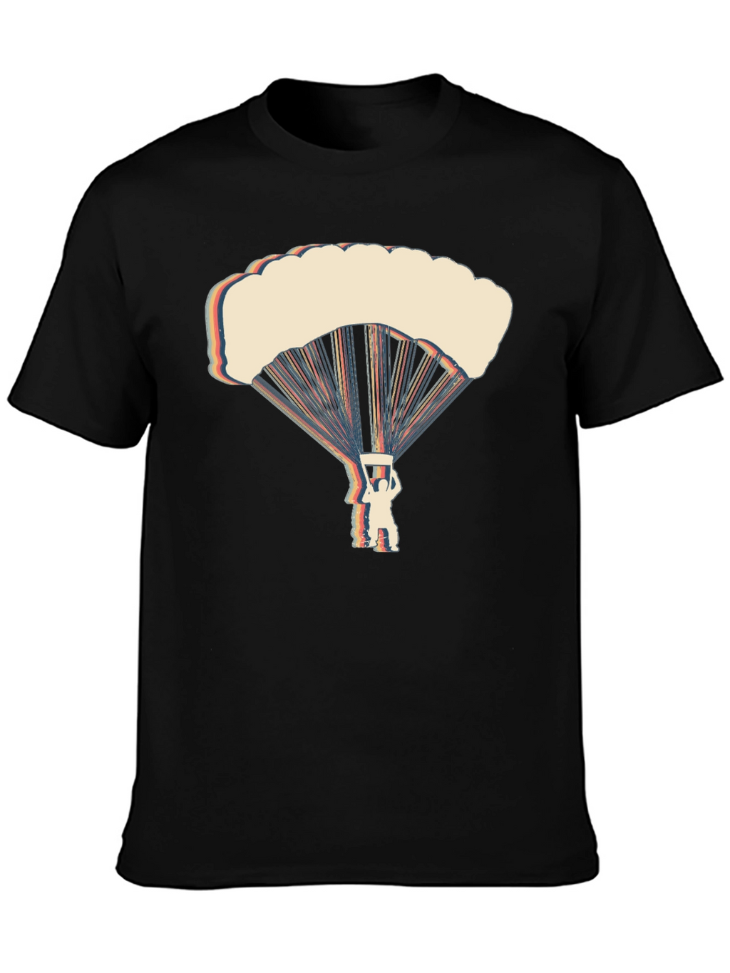 Retro Parachute Graphic T-Shirt - Skydiving Tee