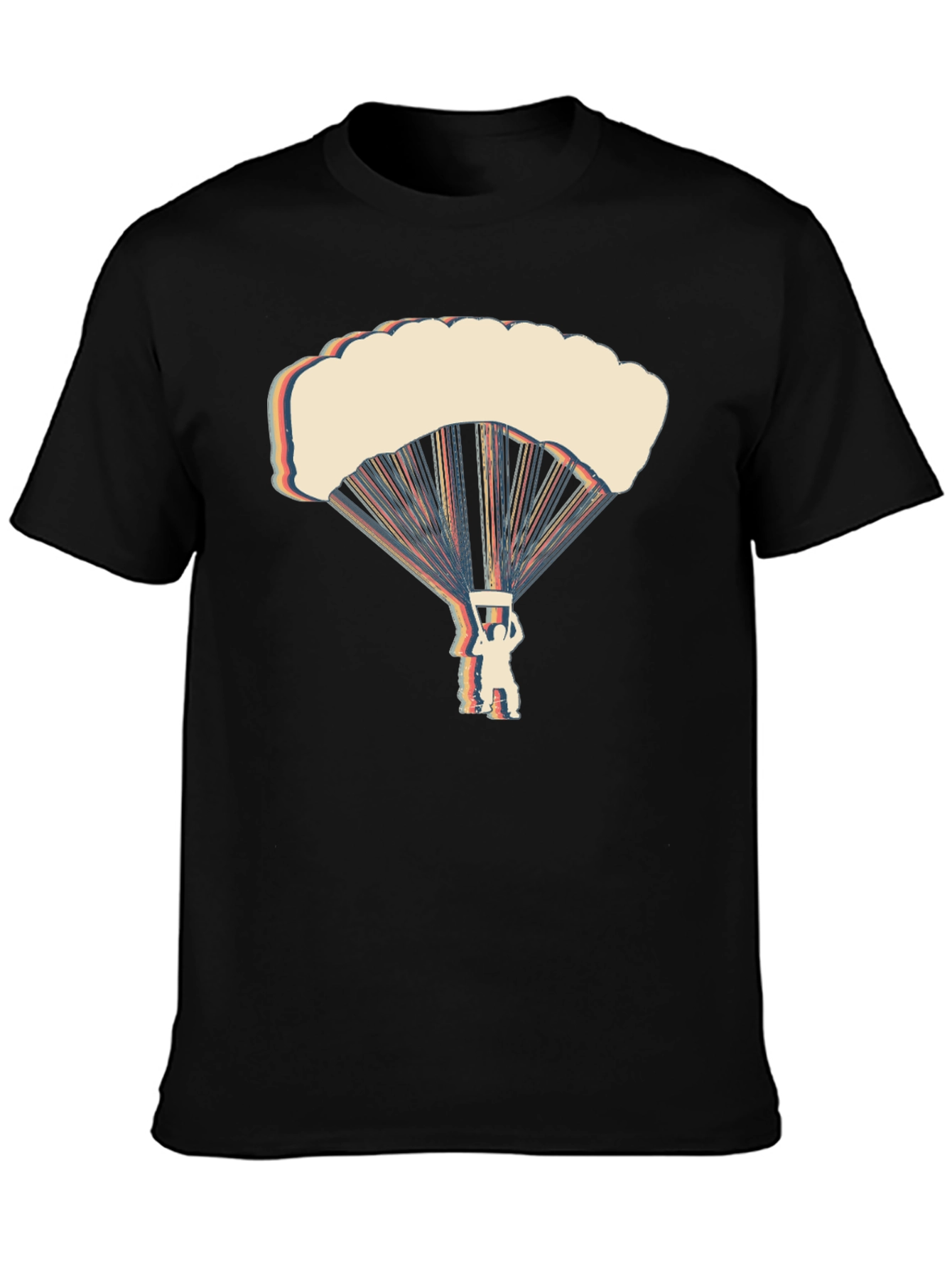 Retro Parachute Graphic T-Shirt - Skydiving Tee