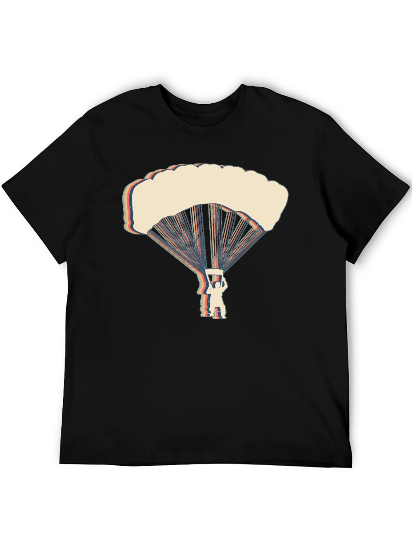 Retro Parachute Graphic T-Shirt - Skydiving Tee
