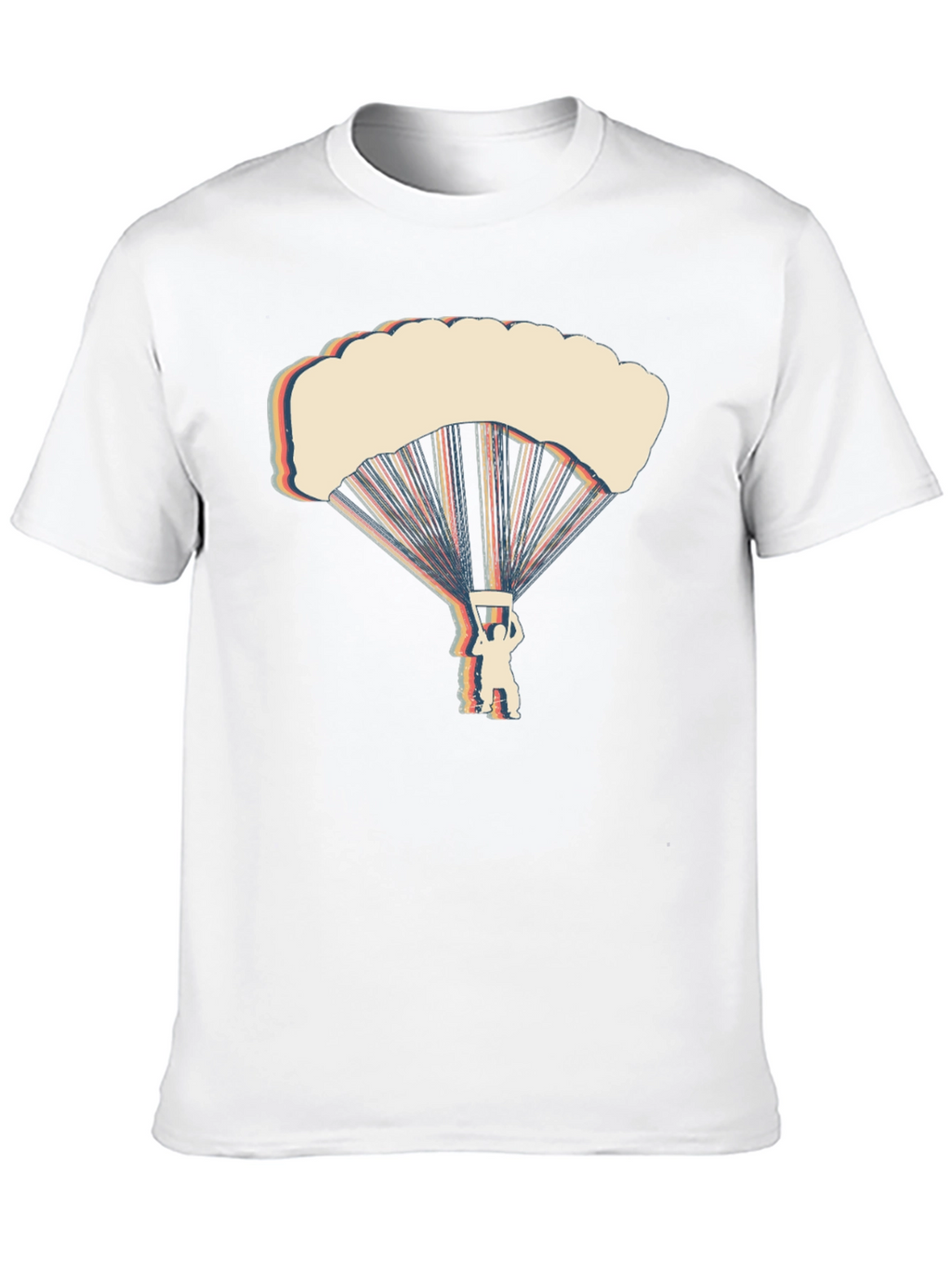 Retro Parachute Graphic T-Shirt - Skydiving Tee