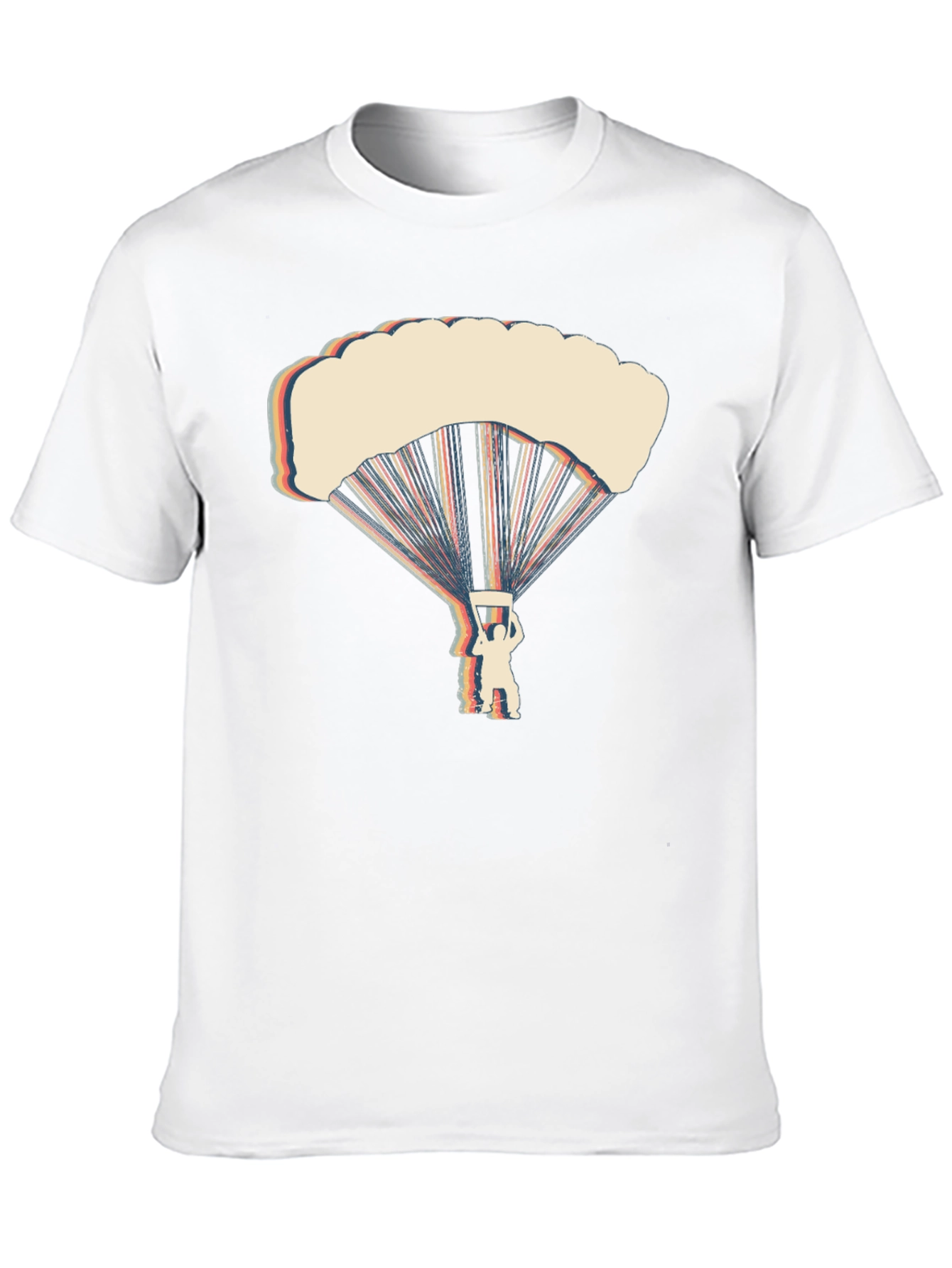 Retro Parachute Graphic T-Shirt - Skydiving Tee