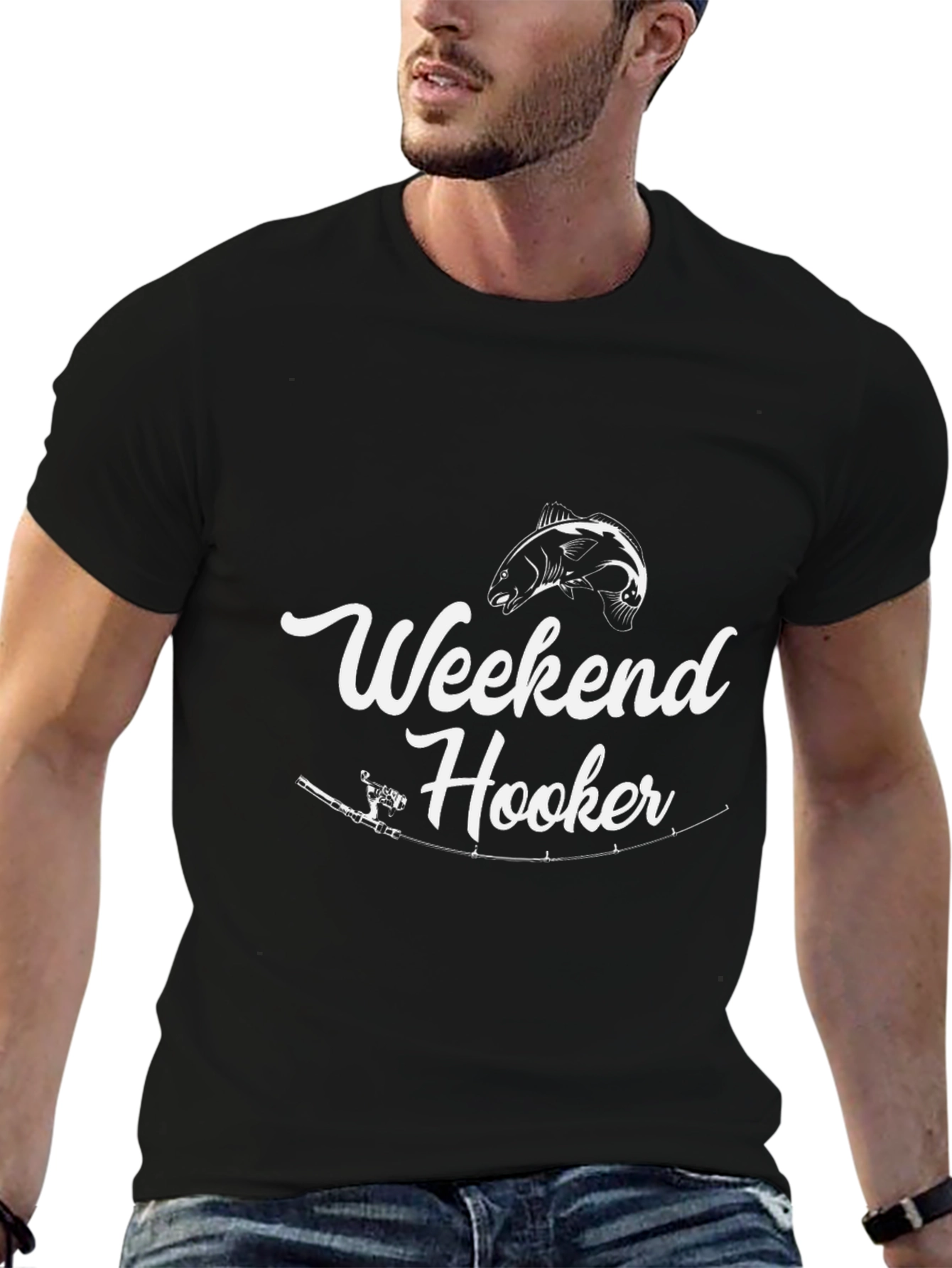 Weekend Hooker Graphic T-Shirt - Black