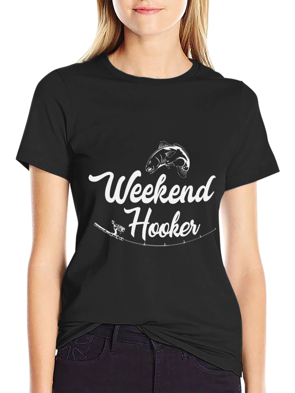 Weekend Hooker Graphic T-Shirt - Black