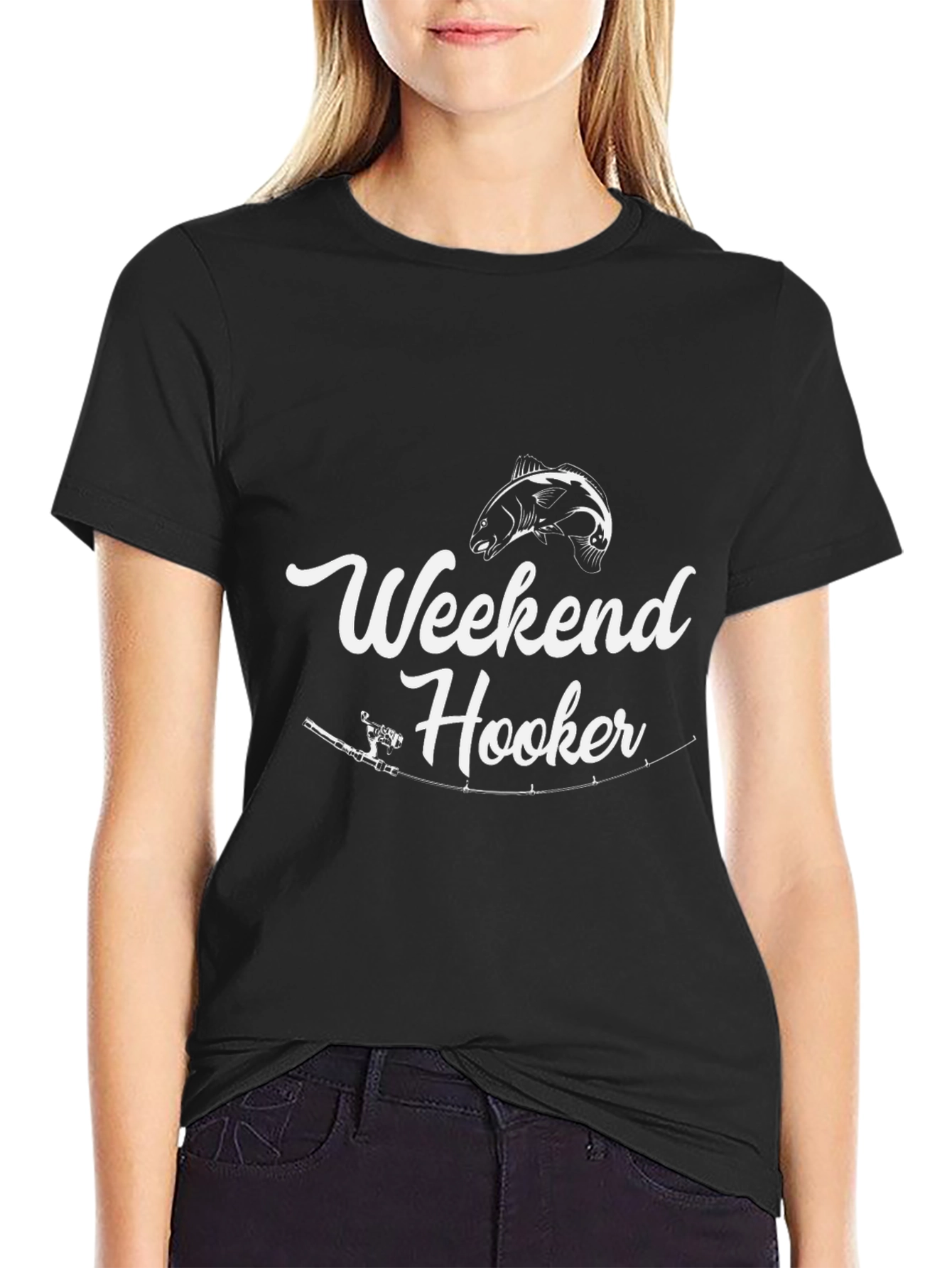 Weekend Hooker Graphic T-Shirt - Black