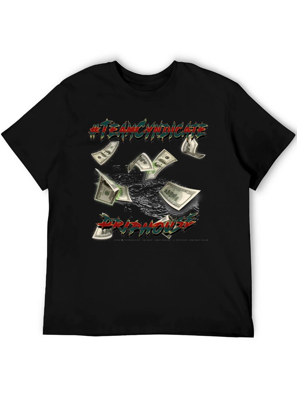 Team Cyndicate Drip House Black T-Shirt