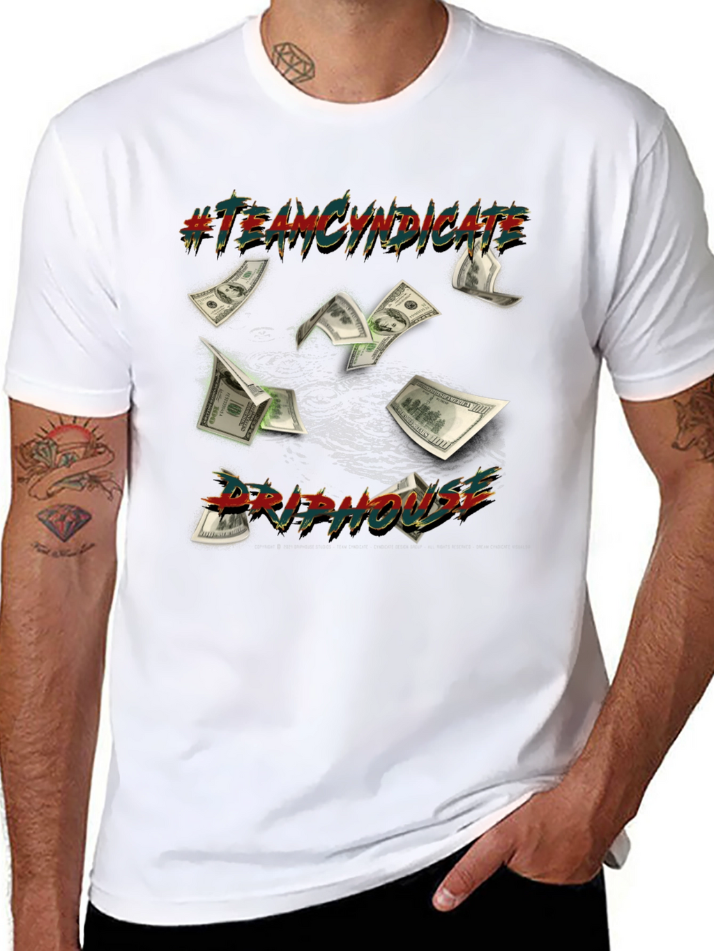 Team Cyndicate Drip House Black T-Shirt
