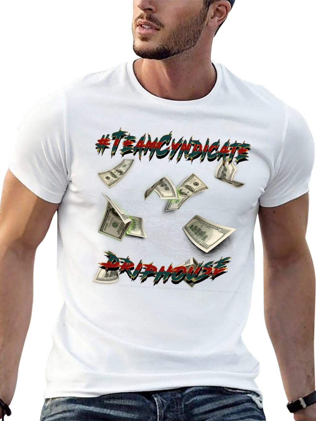 Team Cyndicate Drip House Black T-Shirt