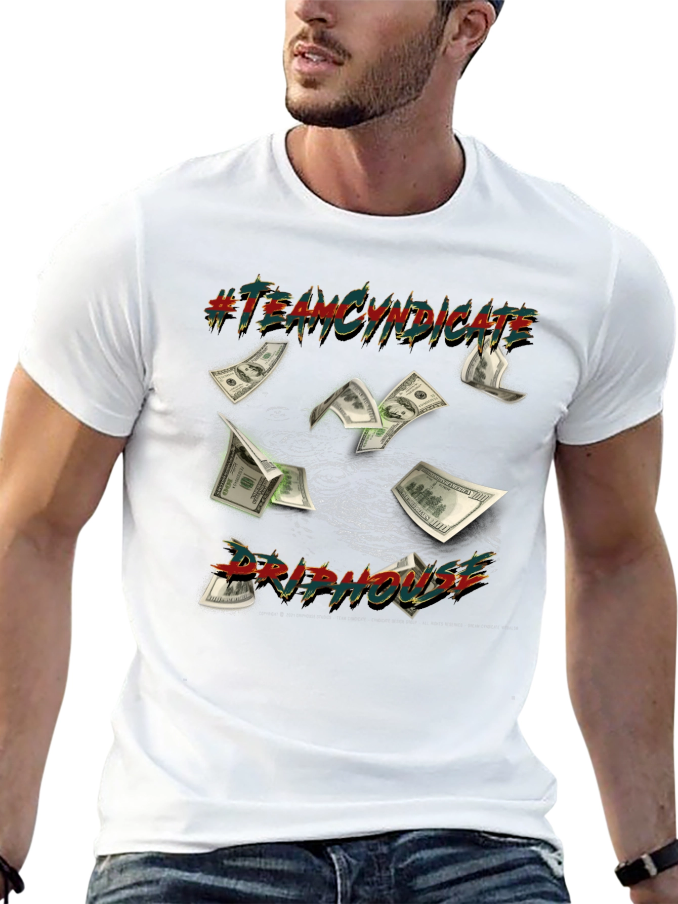 Team Cyndicate Drip House Black T-Shirt