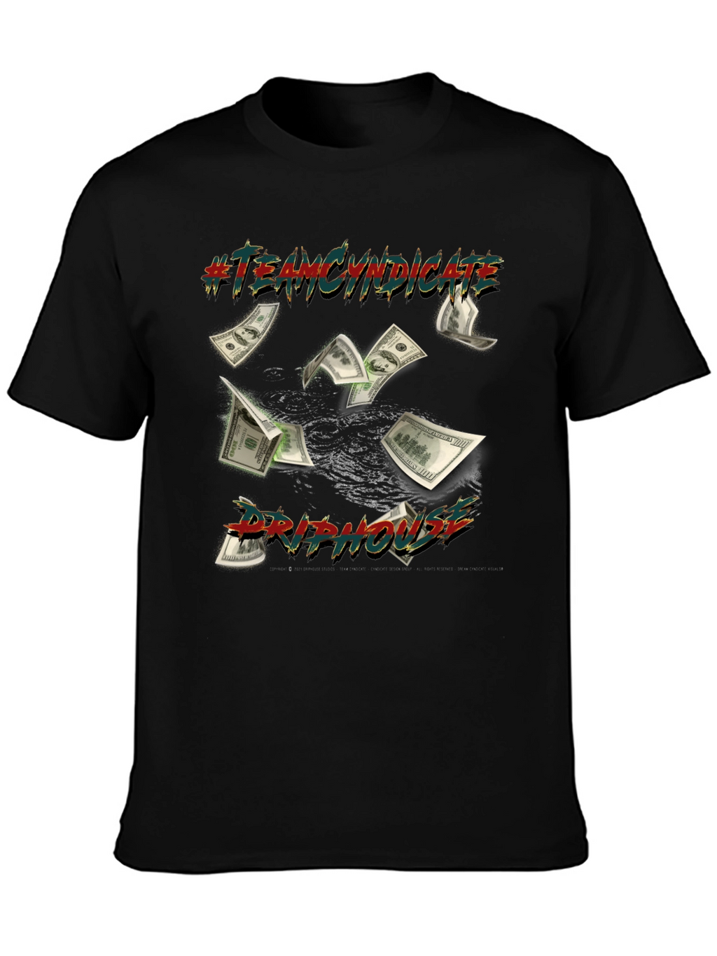 Team Cyndicate Drip House Black T-Shirt