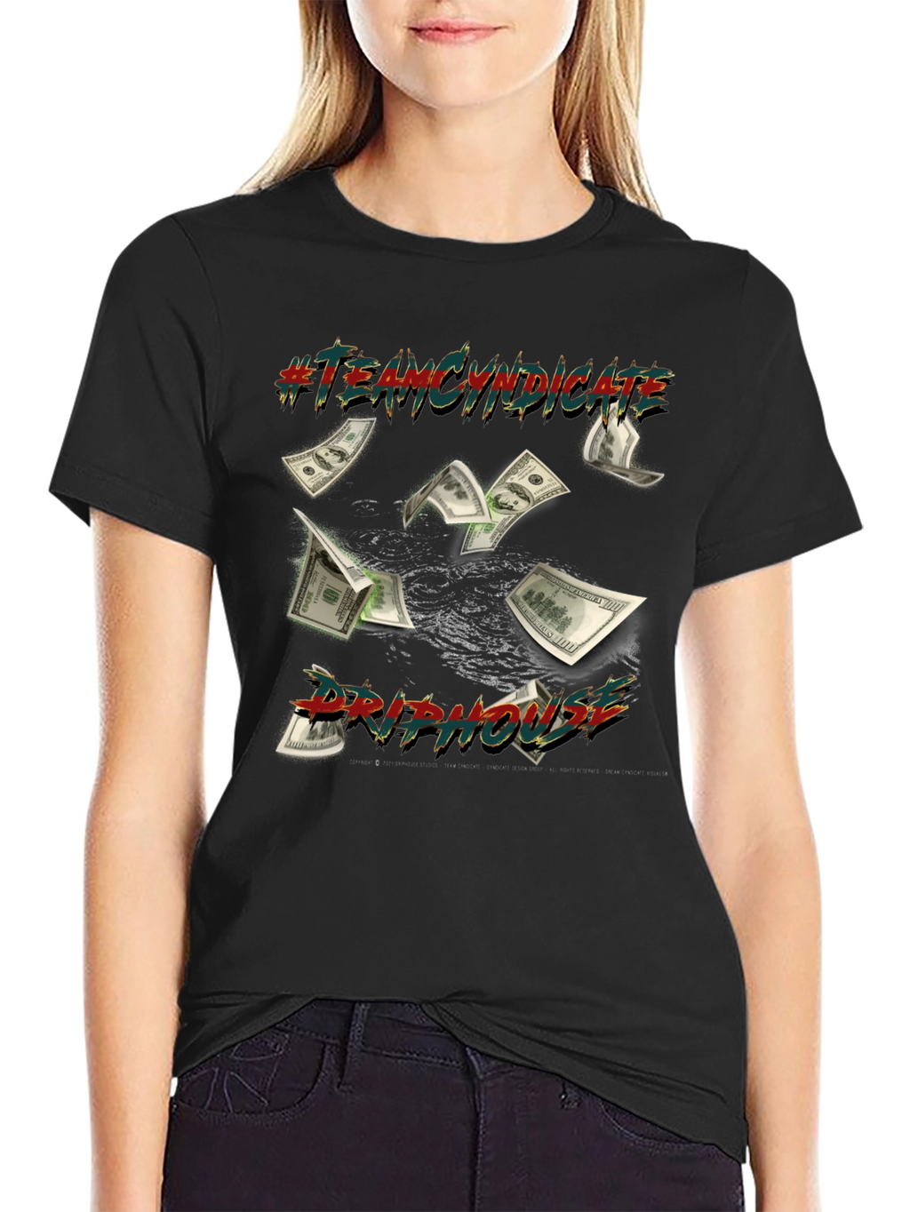 Team Cyndicate Drip House Black T-Shirt