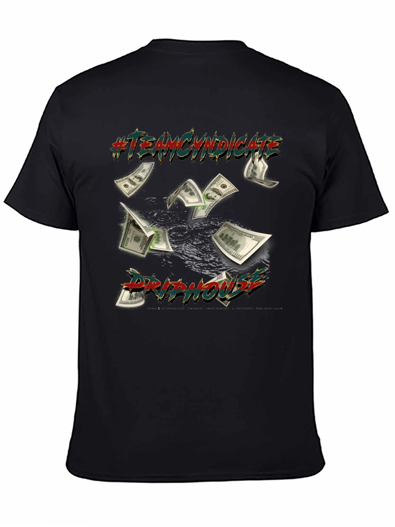 Team Cyndicate Drip House Black T-Shirt