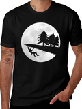 Climber Moon Black Graphic Tee