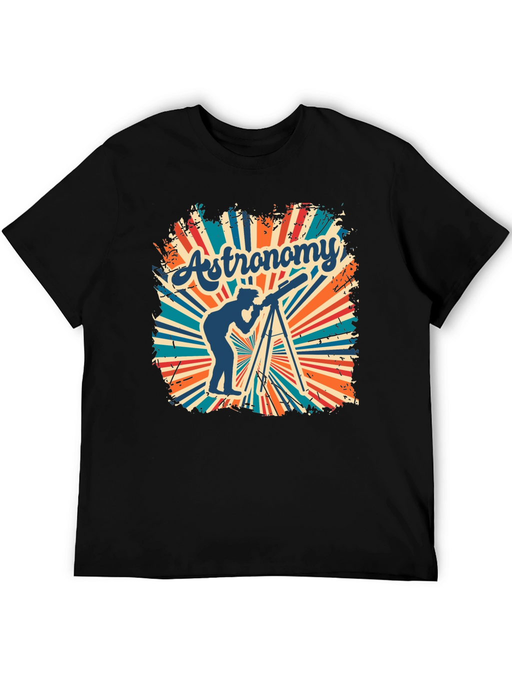 Astronomy Tee - Retro Telescope Graphic T-Shirt
