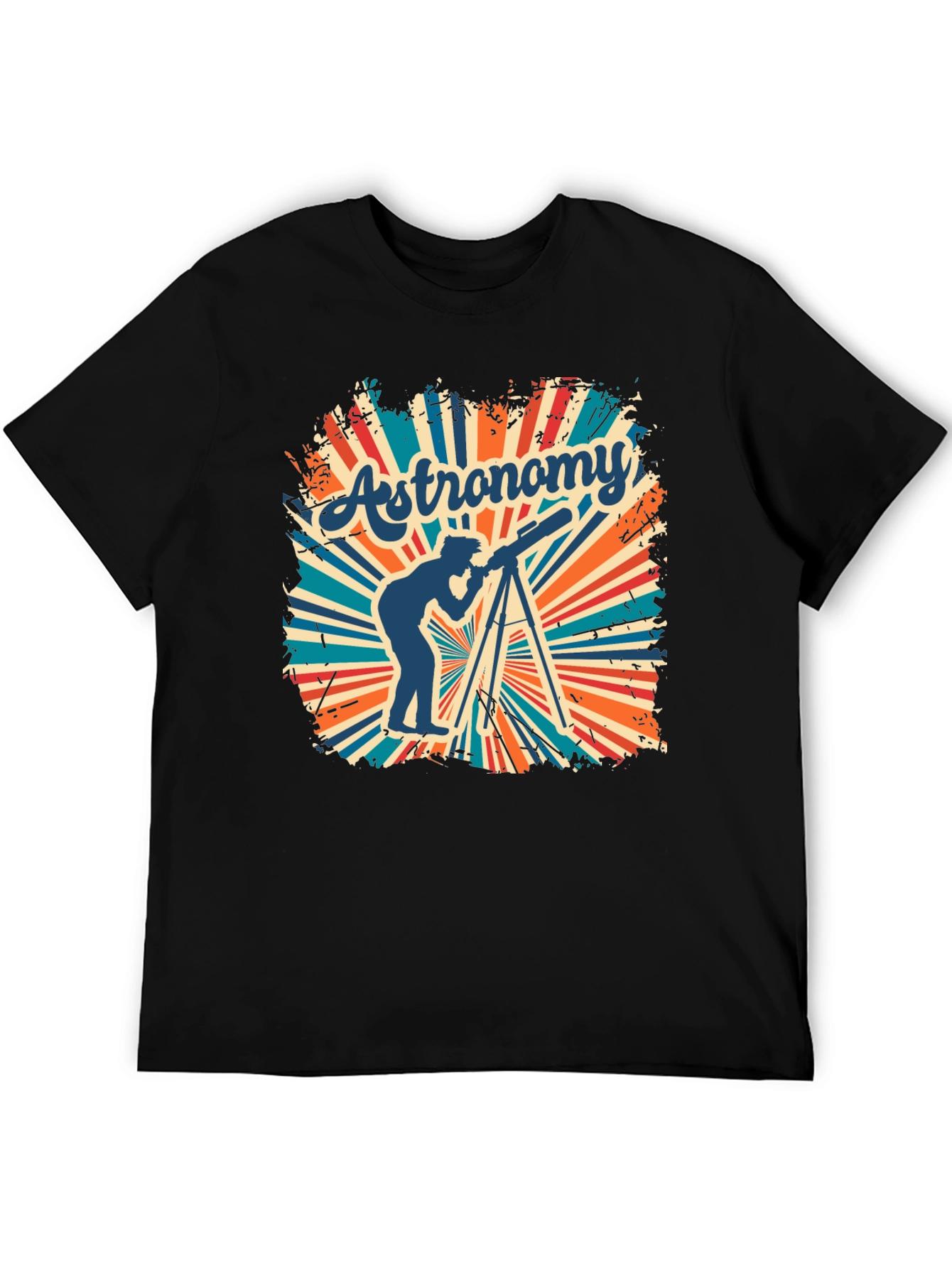 Astronomy Tee - Retro Telescope Graphic T-Shirt