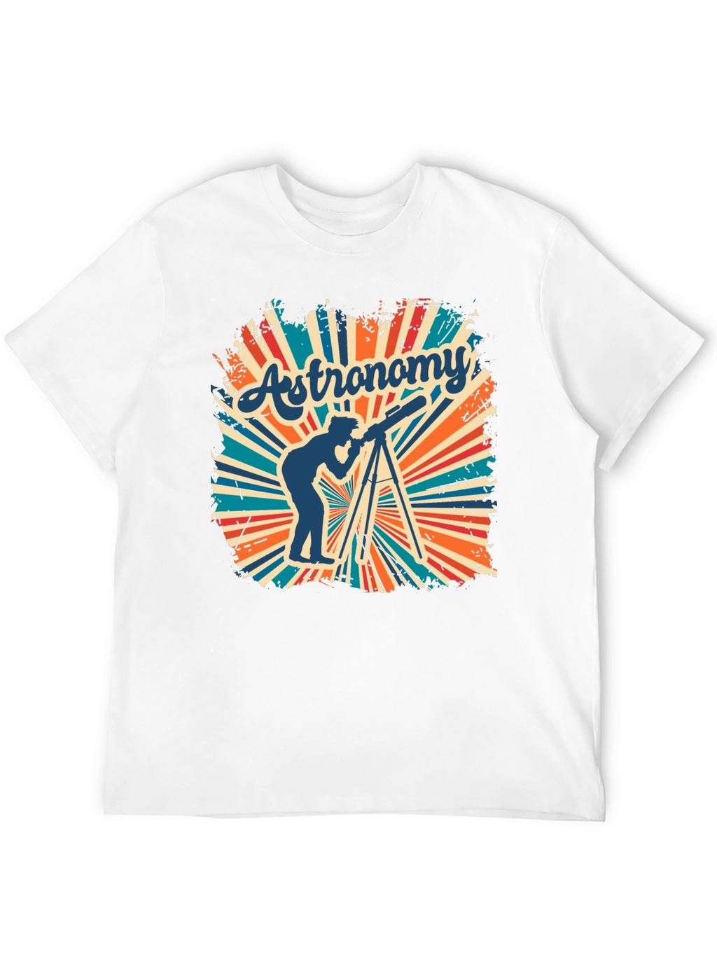 Astronomy Tee - Retro Telescope Graphic T-Shirt