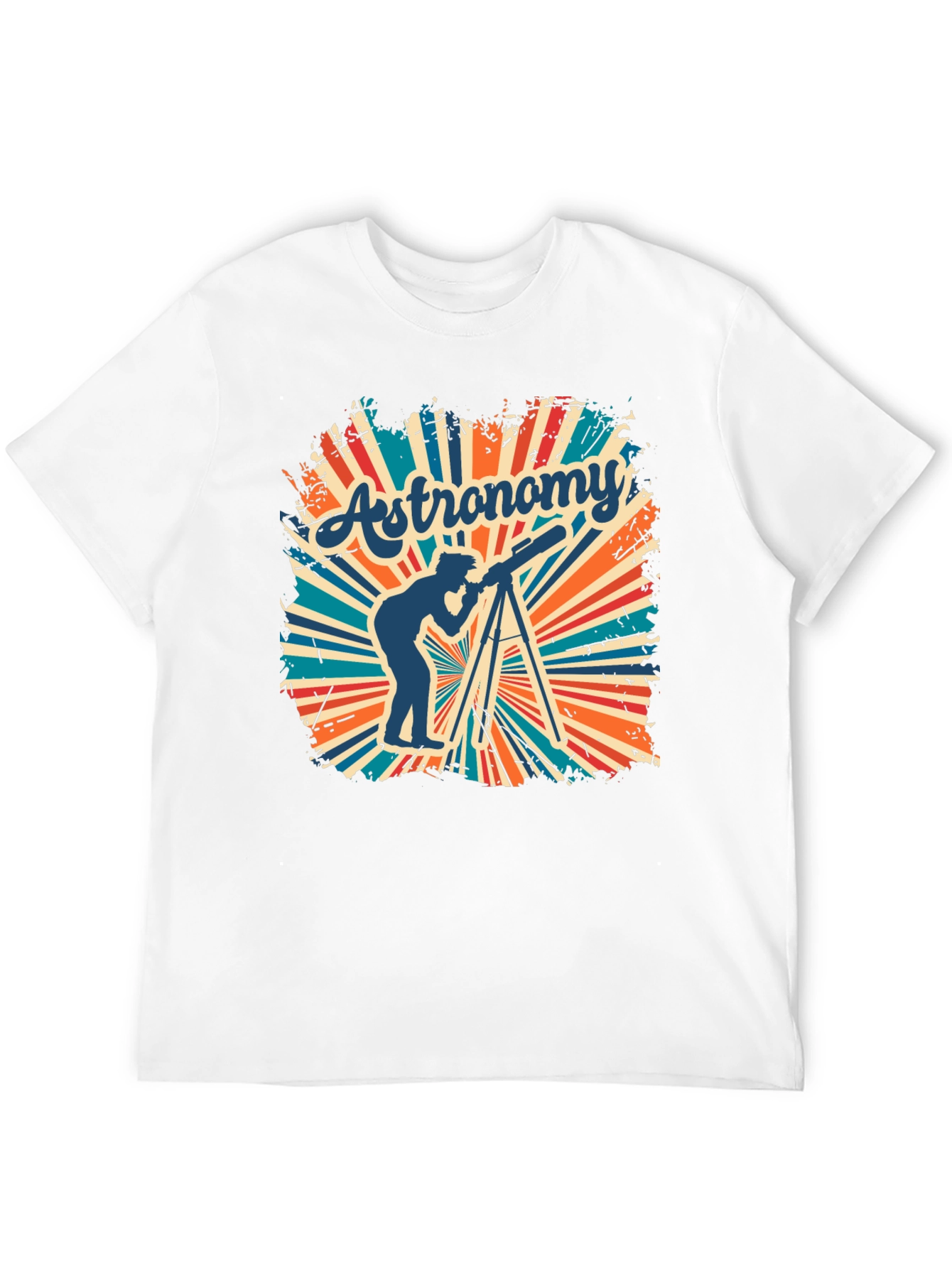 Astronomy Tee - Retro Telescope Graphic T-Shirt