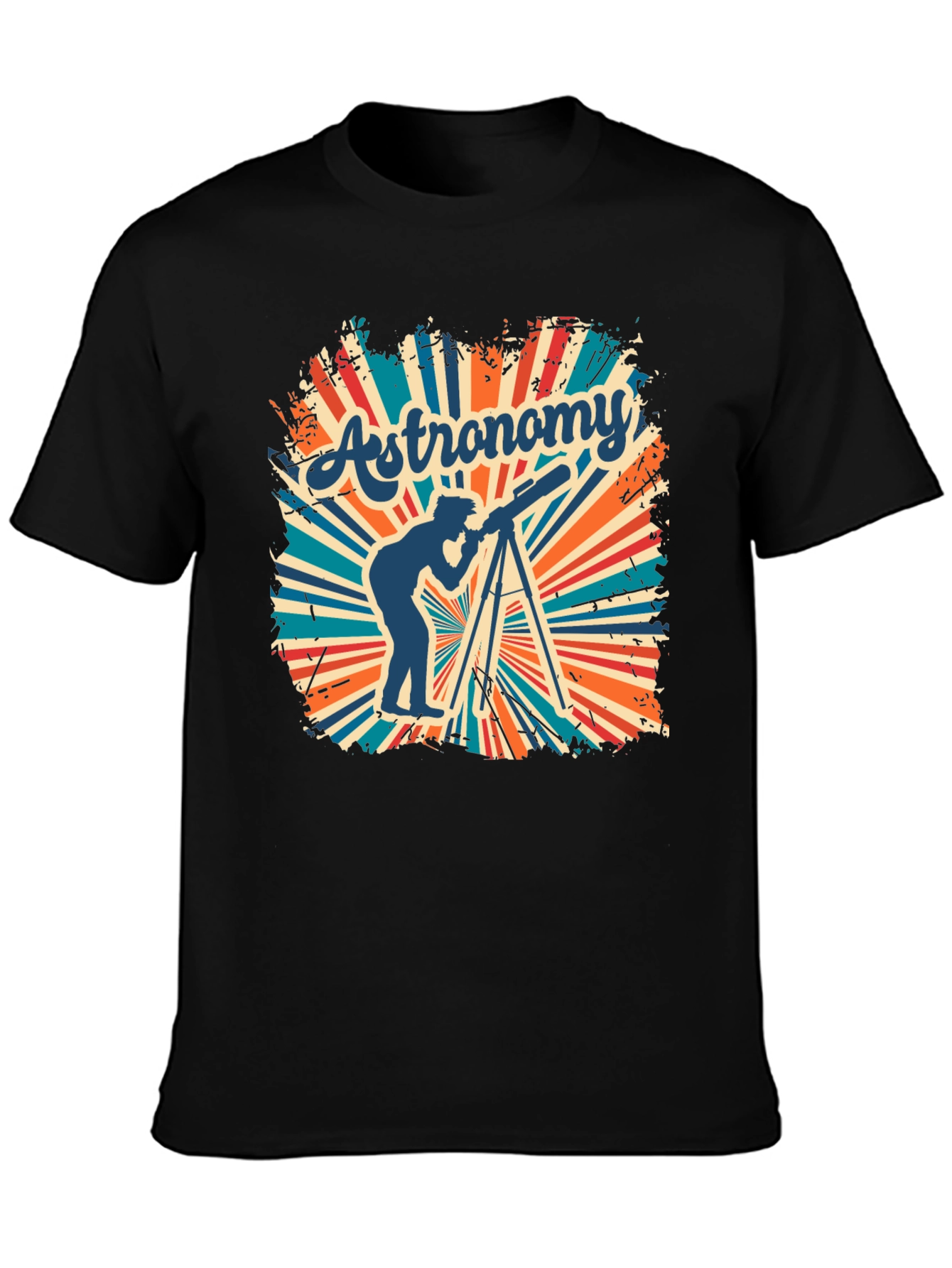 Astronomy Tee - Retro Telescope Graphic T-Shirt