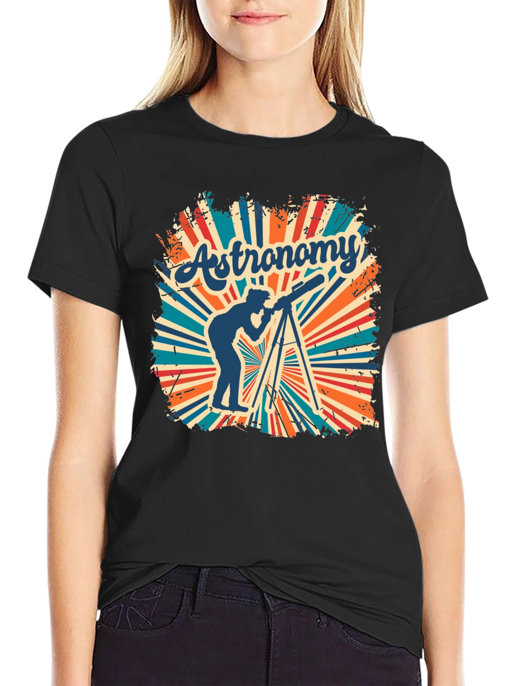 Astronomy Tee - Retro Telescope Graphic T-Shirt