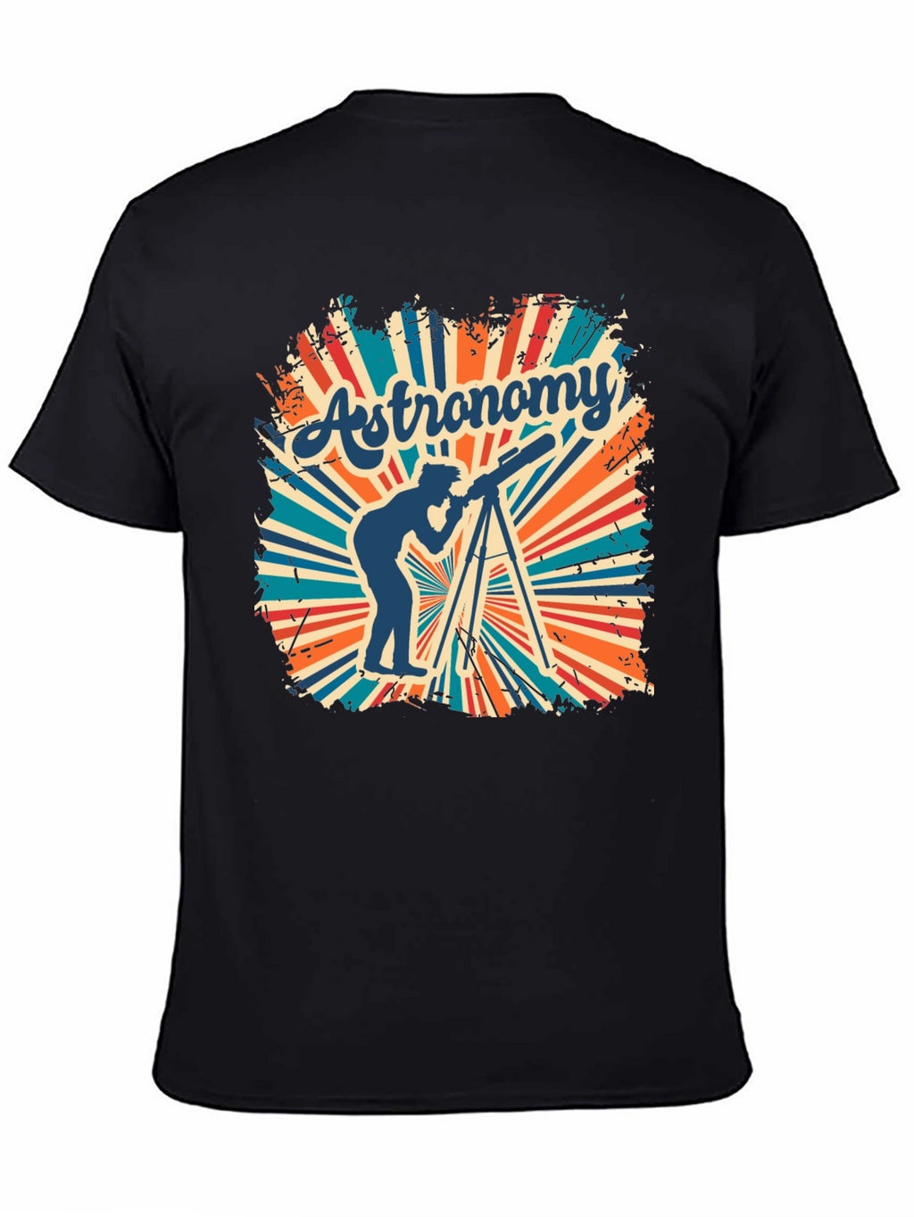 Astronomy Tee - Retro Telescope Graphic T-Shirt