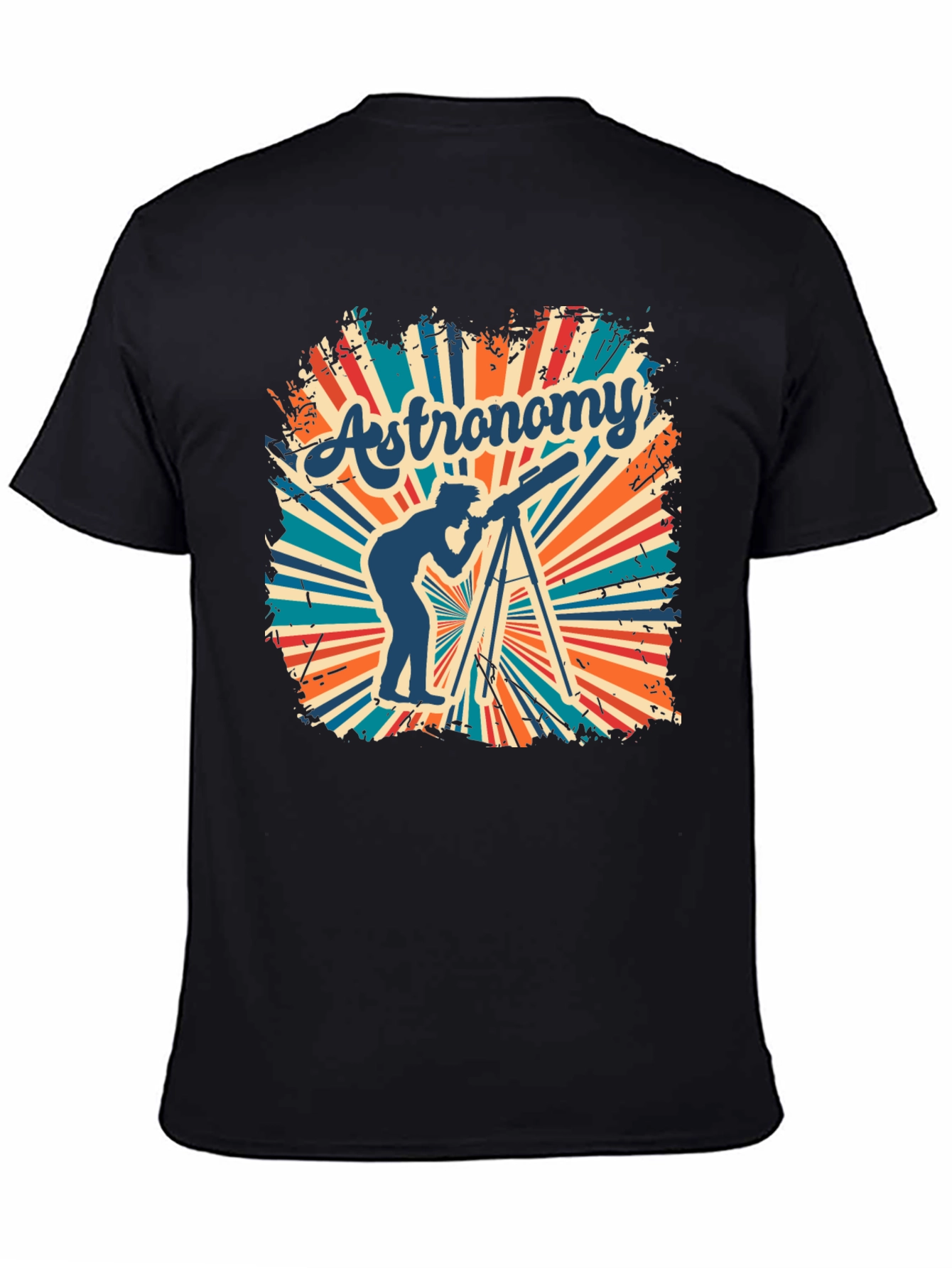 Astronomy Tee - Retro Telescope Graphic T-Shirt