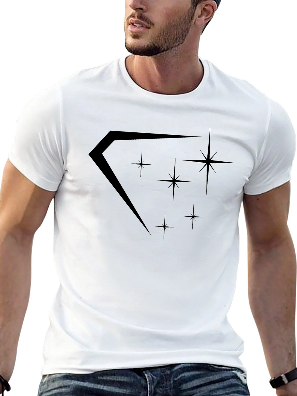Cosmic Star Tee - Modern Graphic Print