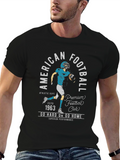 American Football Club Black Graphic T-Shirt