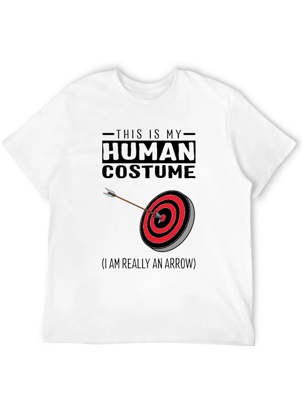 Human Costume Arrow T-Shirt - Novelty Design