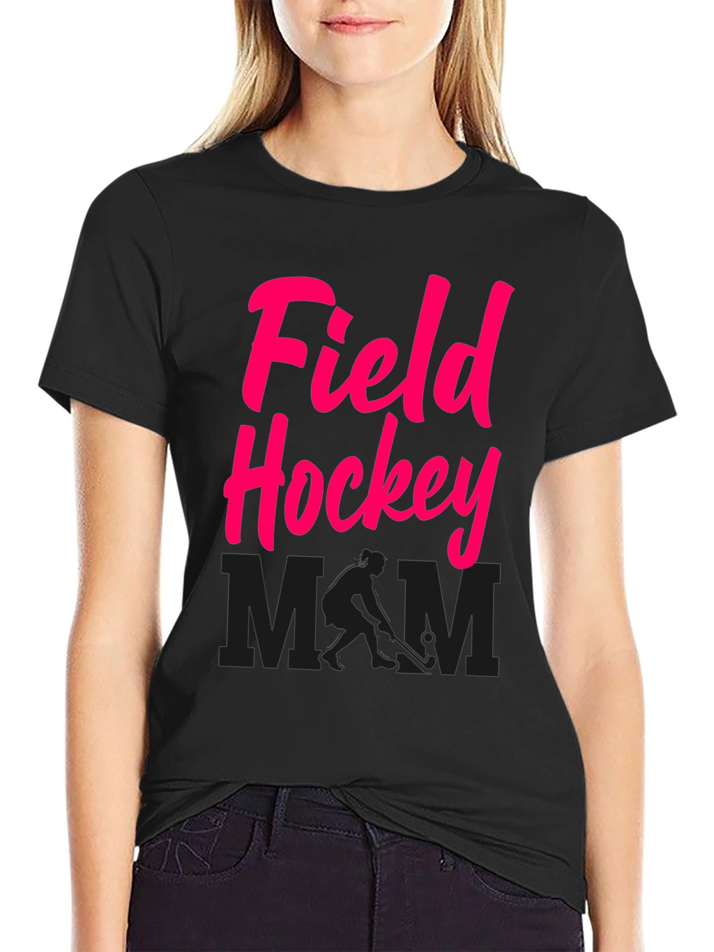 Field Hockey Mom Graphic Tee - Casual Comfort