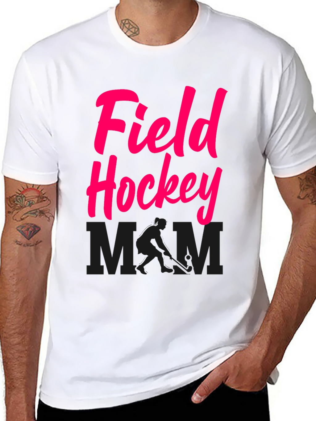 Field Hockey Mom Graphic Tee - Casual Comfort