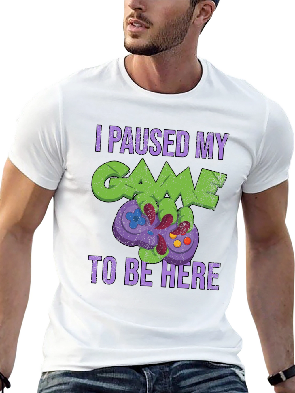 Gamer T-Shirt: Paused My Game to Be Here