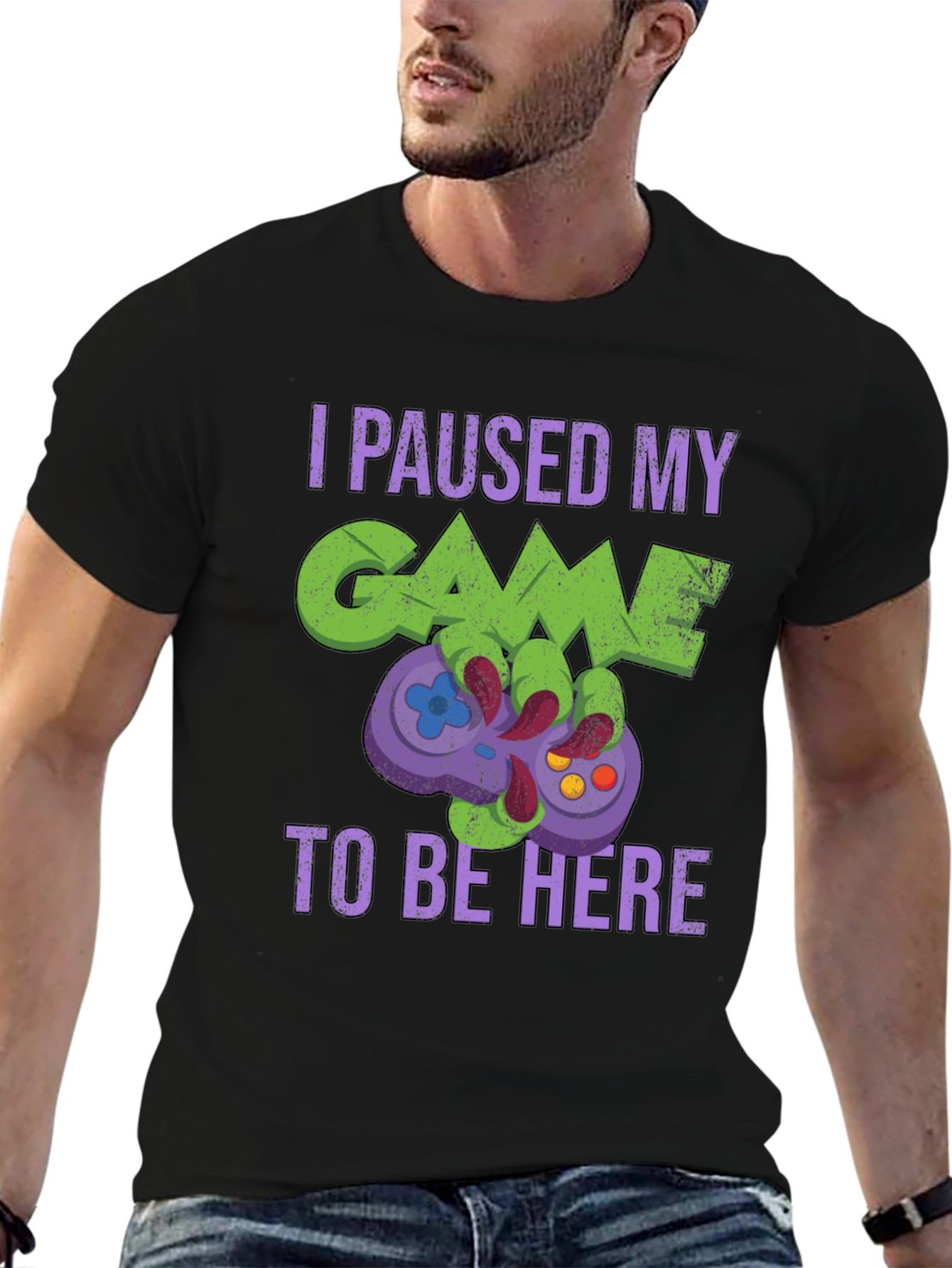 Gamer T-Shirt: Paused My Game to Be Here