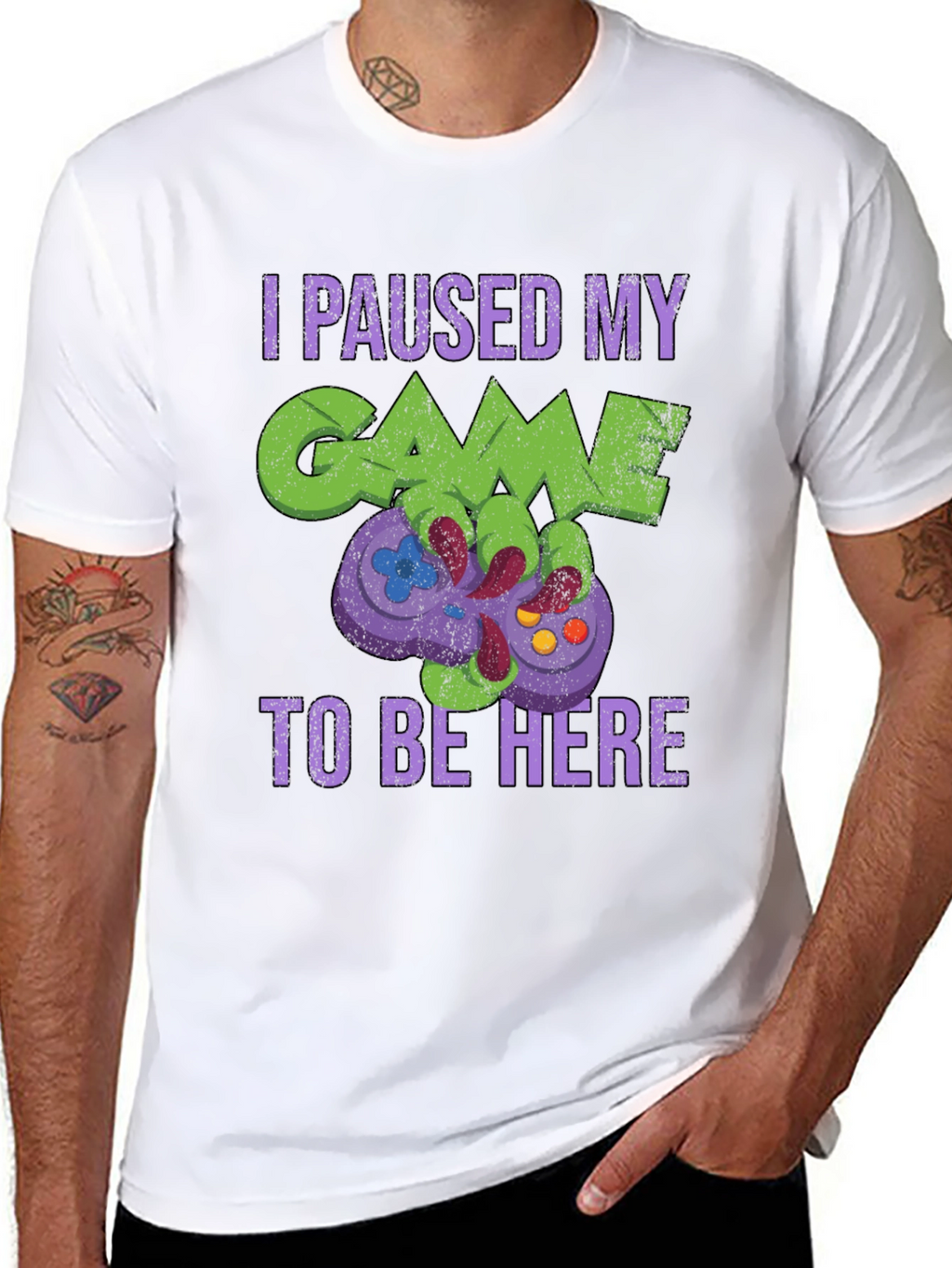 Gamer T-Shirt: Paused My Game to Be Here