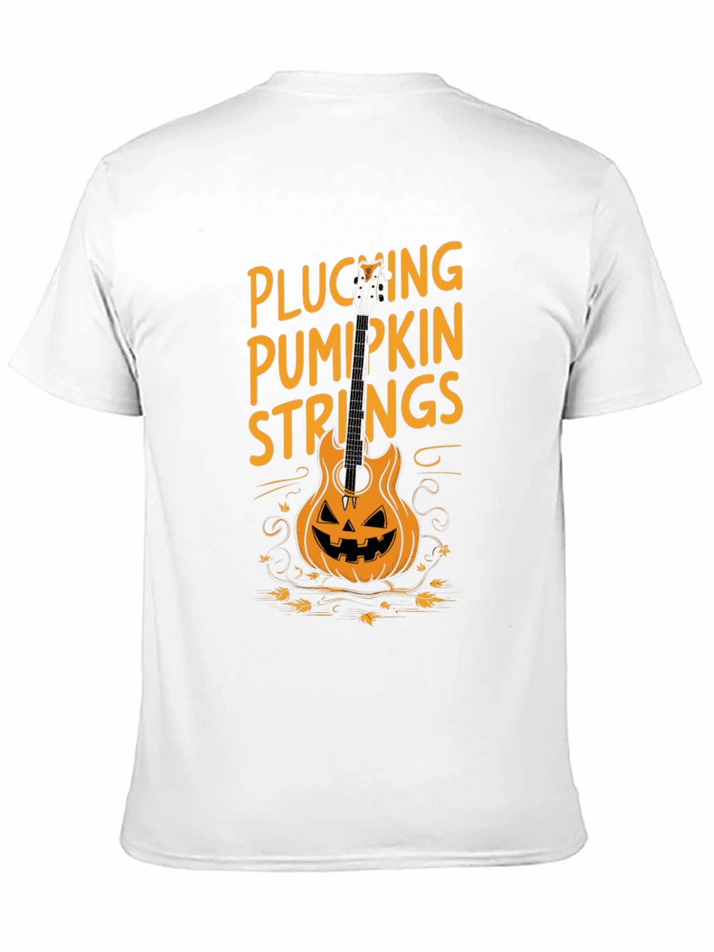 Plucking Pumpkin Strings Halloween T-Shirt
