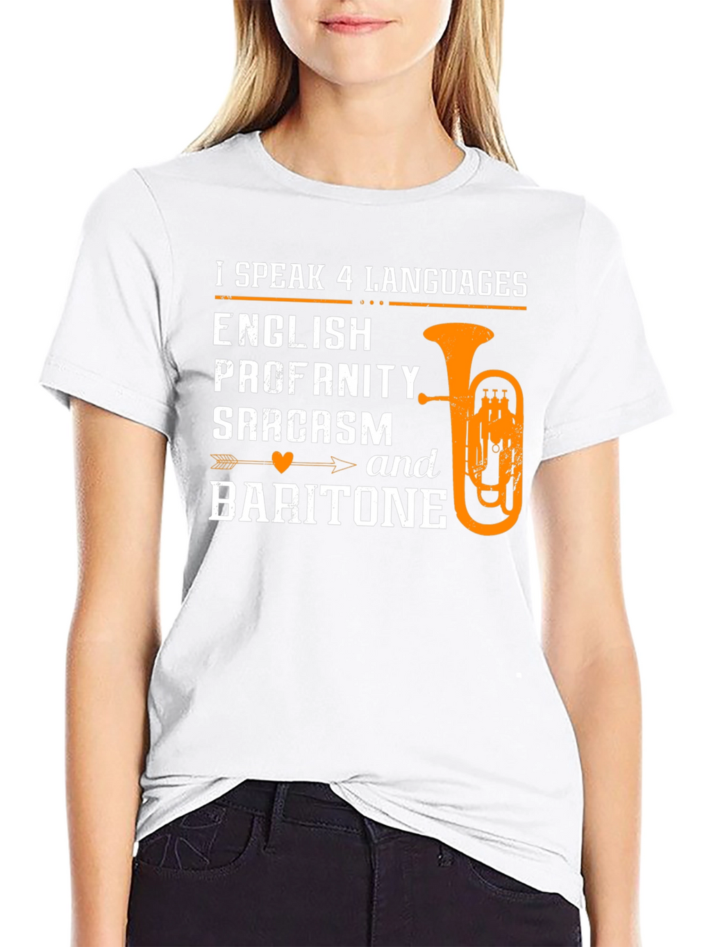 I Speak 4 Languages Baritone T-Shirt