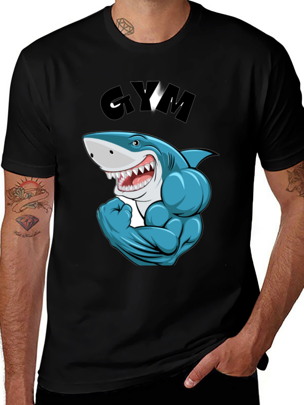Gym Shark Black T-Shirt