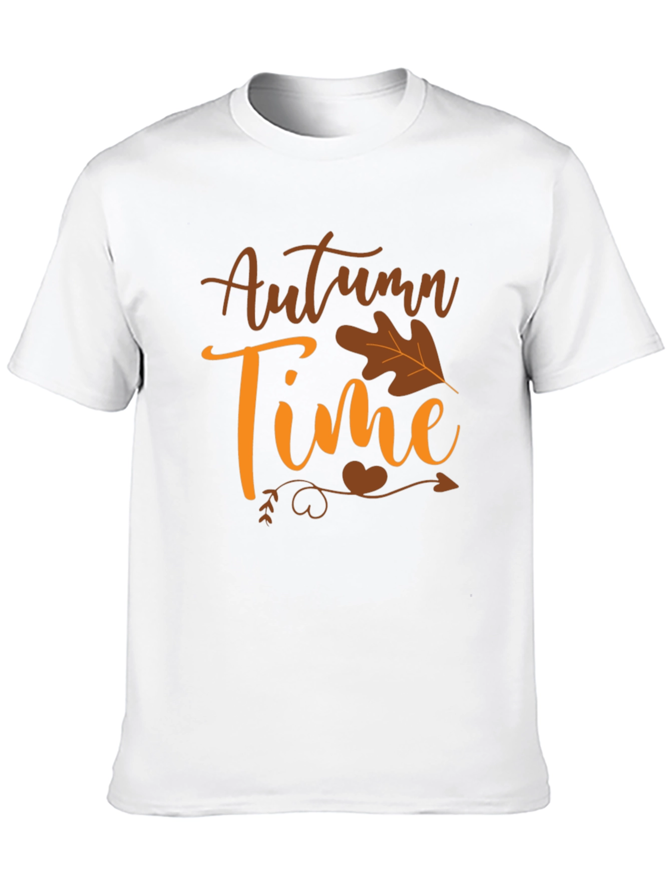Autumn Time Black Graphic Tee