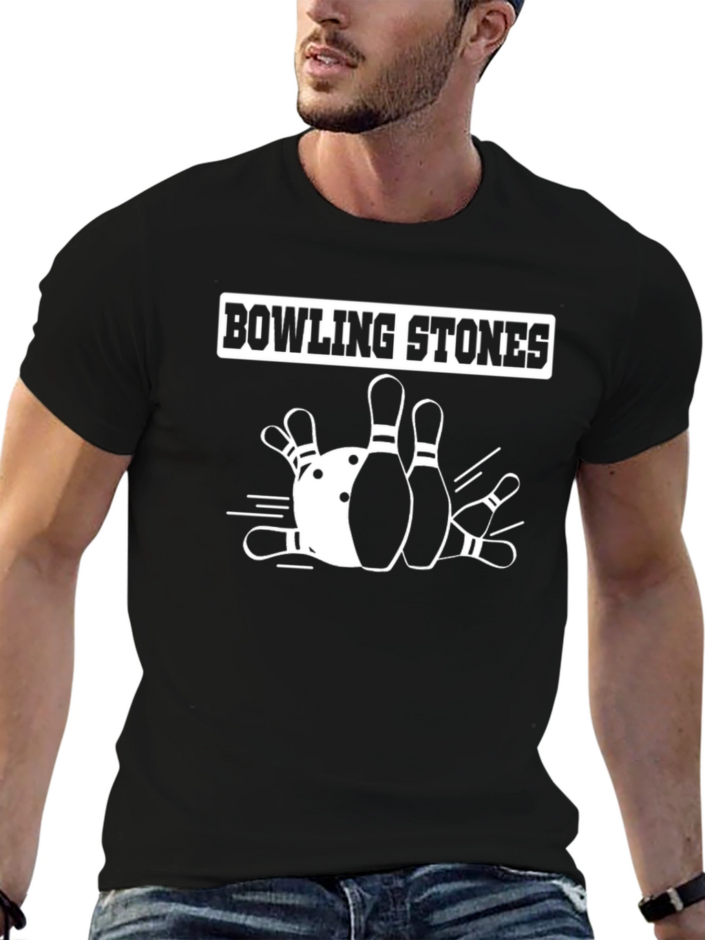 Bowling Stones Graphic T-Shirt - Strike Style