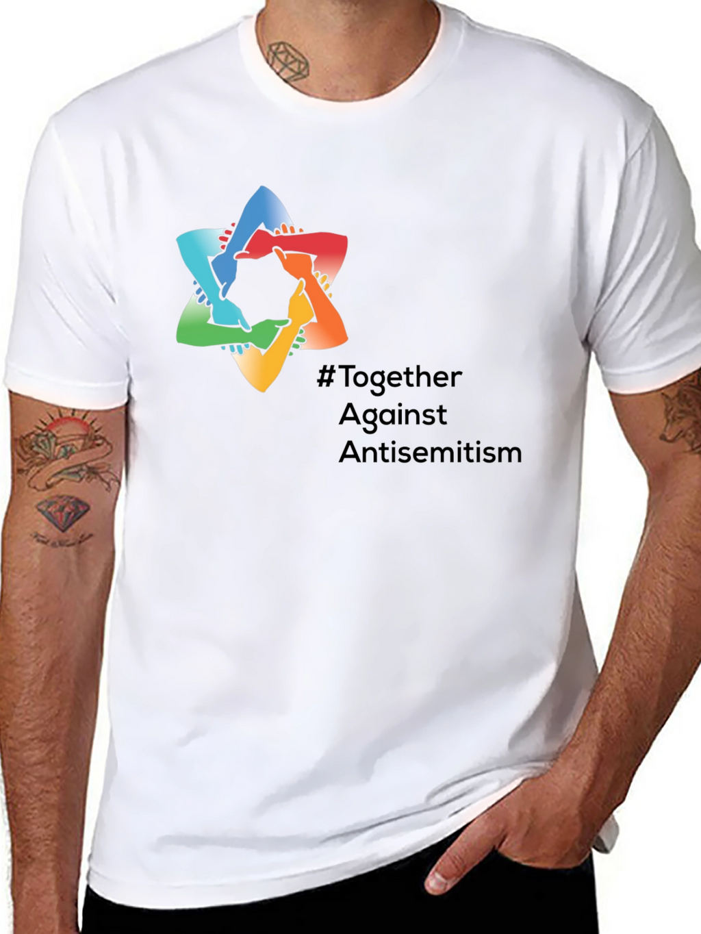 Together Against Antisemitism Graphic Tee