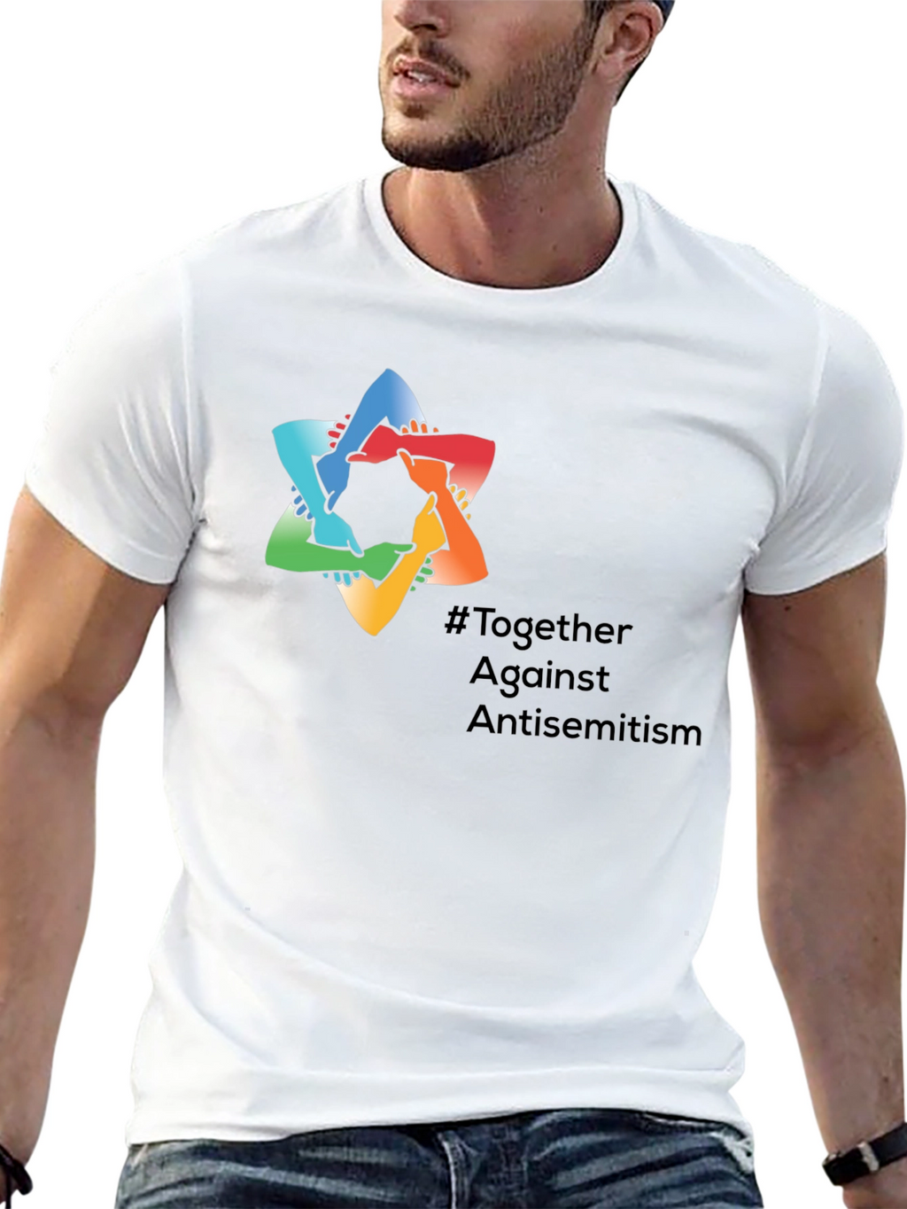 Together Against Antisemitism Graphic Tee