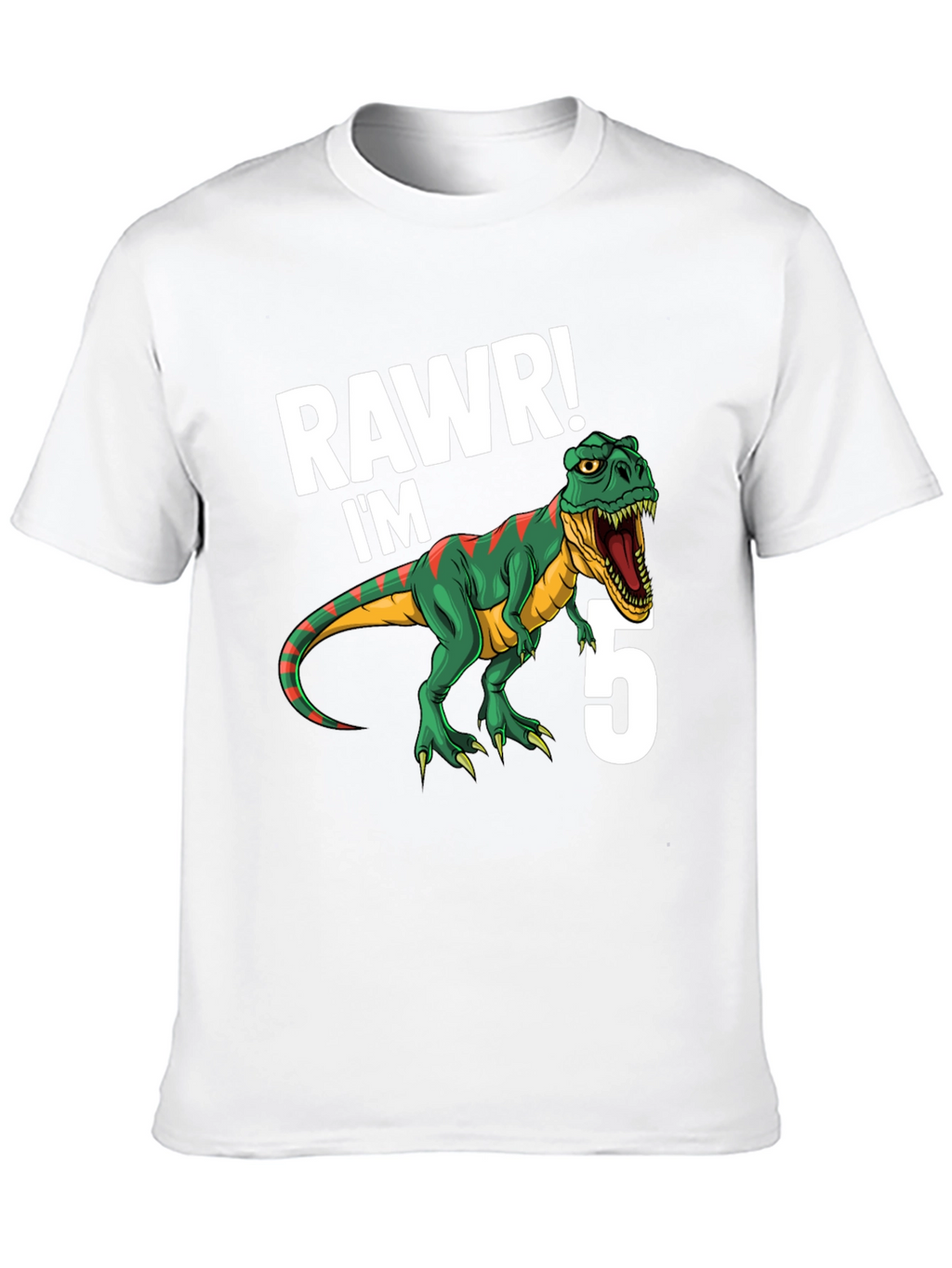 RAWR Im 5 Dinosaur Birthday T-Shirt