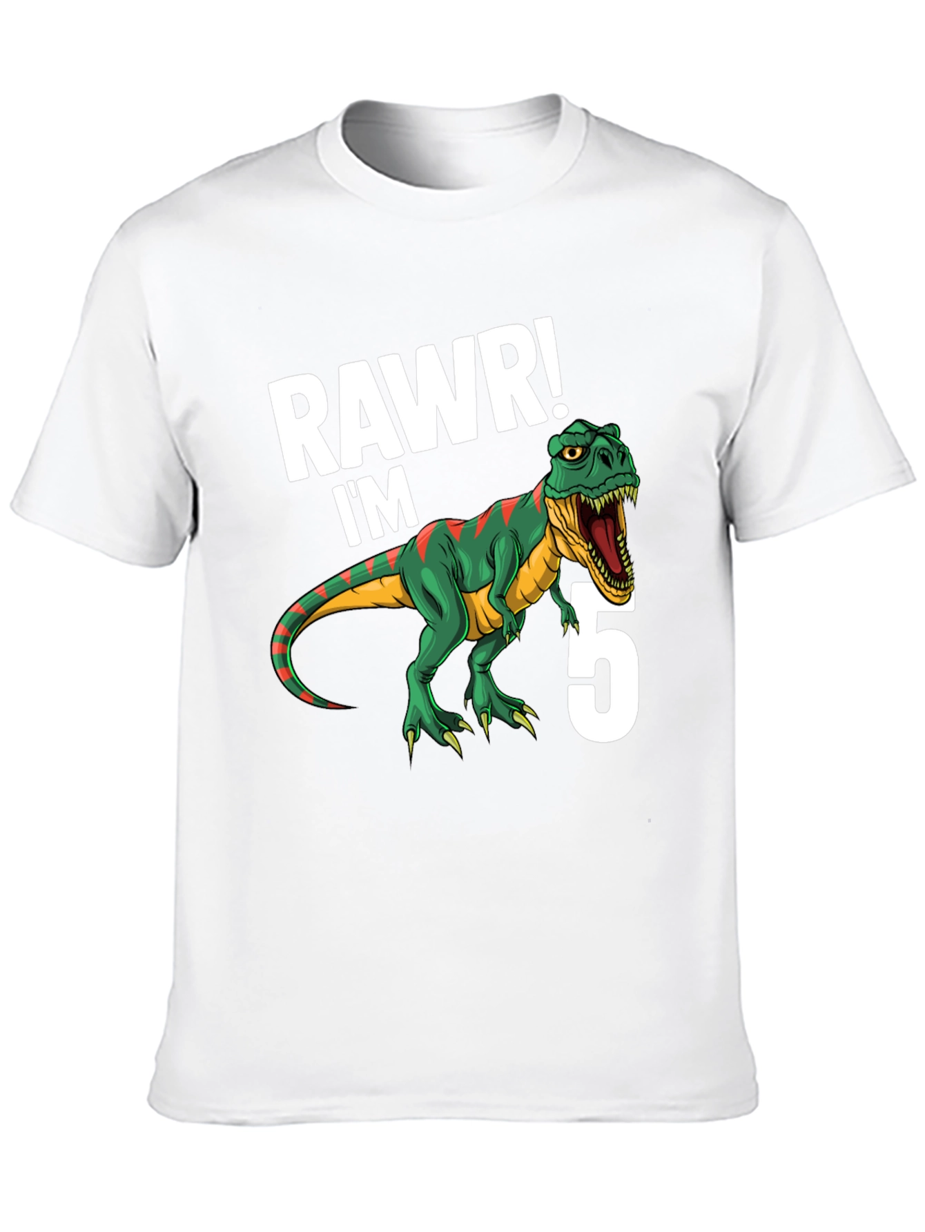 RAWR Im 5 Dinosaur Birthday T-Shirt