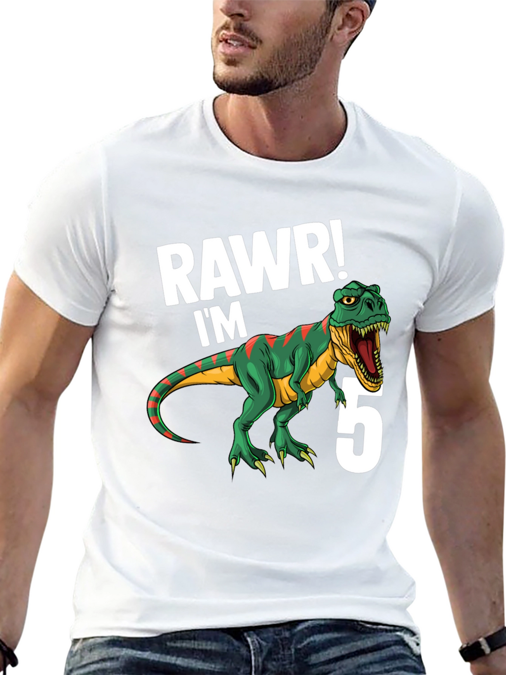 RAWR Im 5 Dinosaur Birthday T-Shirt