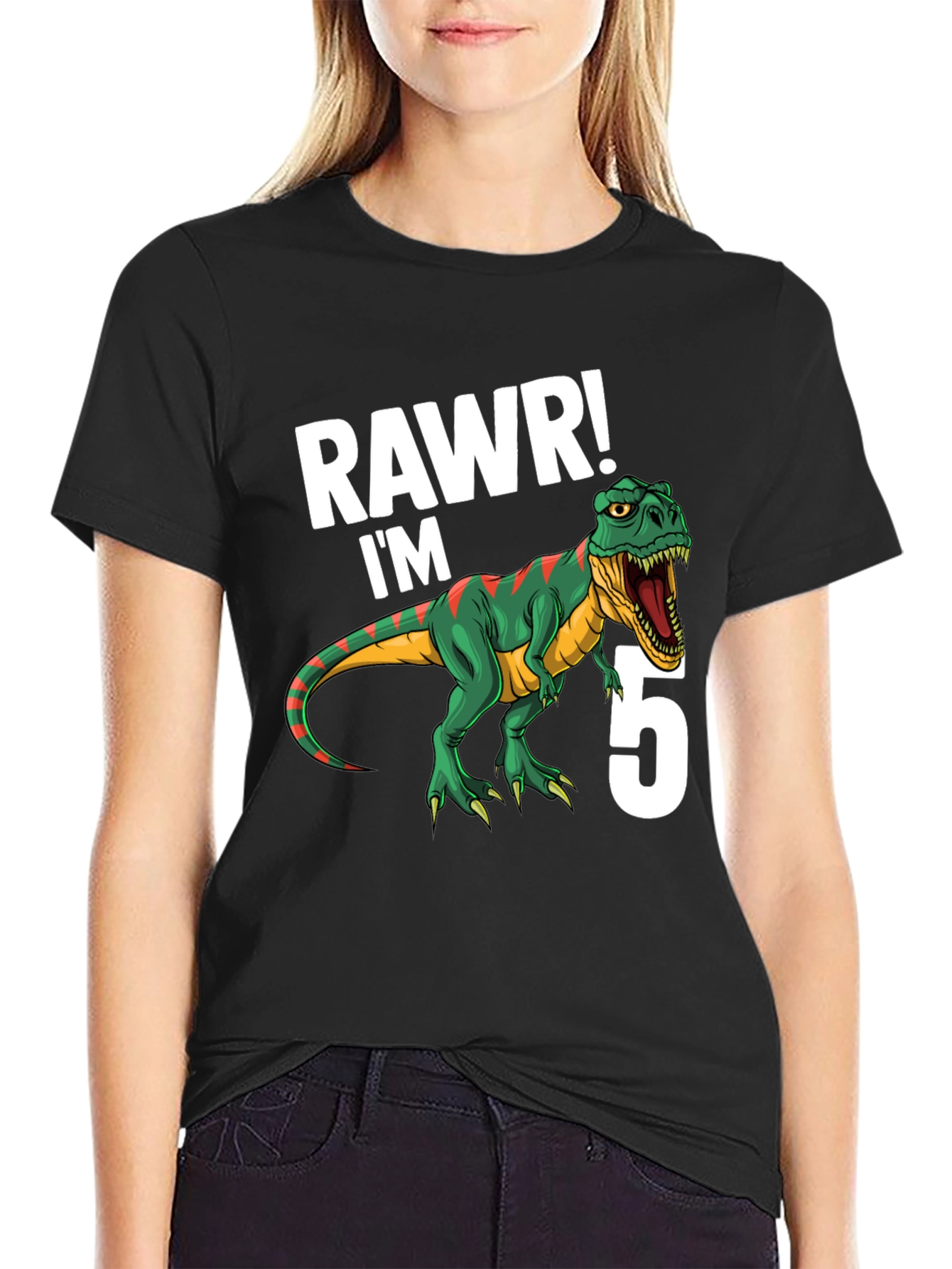 RAWR Im 5 Dinosaur Birthday T-Shirt