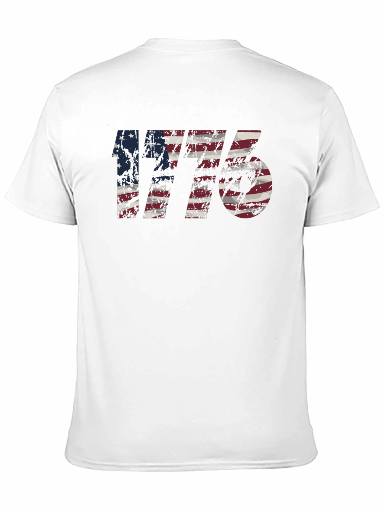 Distressed American Flag 1776 Graphic Tee