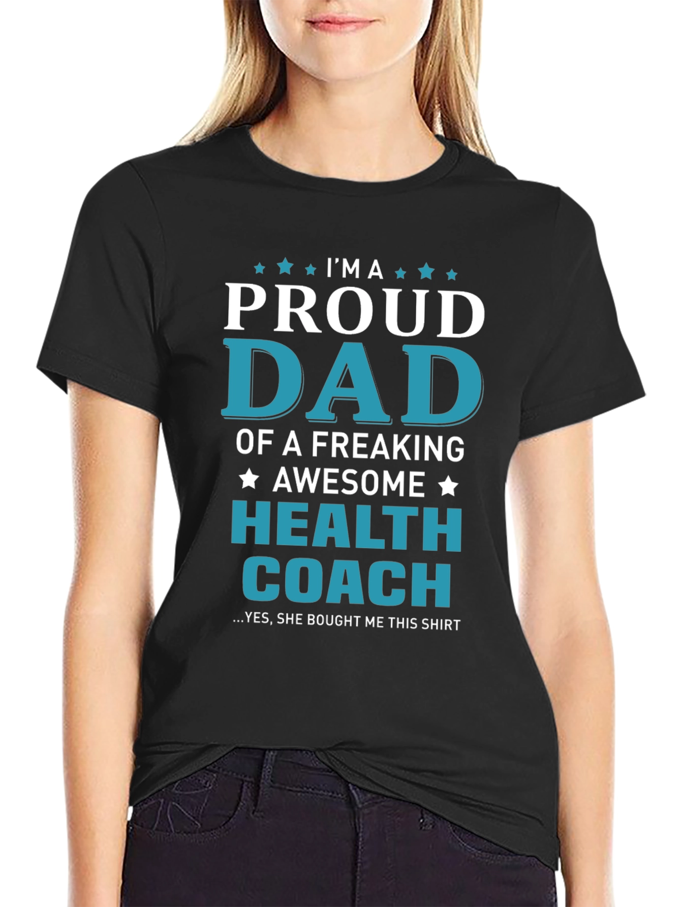 Proud Dad of a Health Coach Graphic T-Shirt