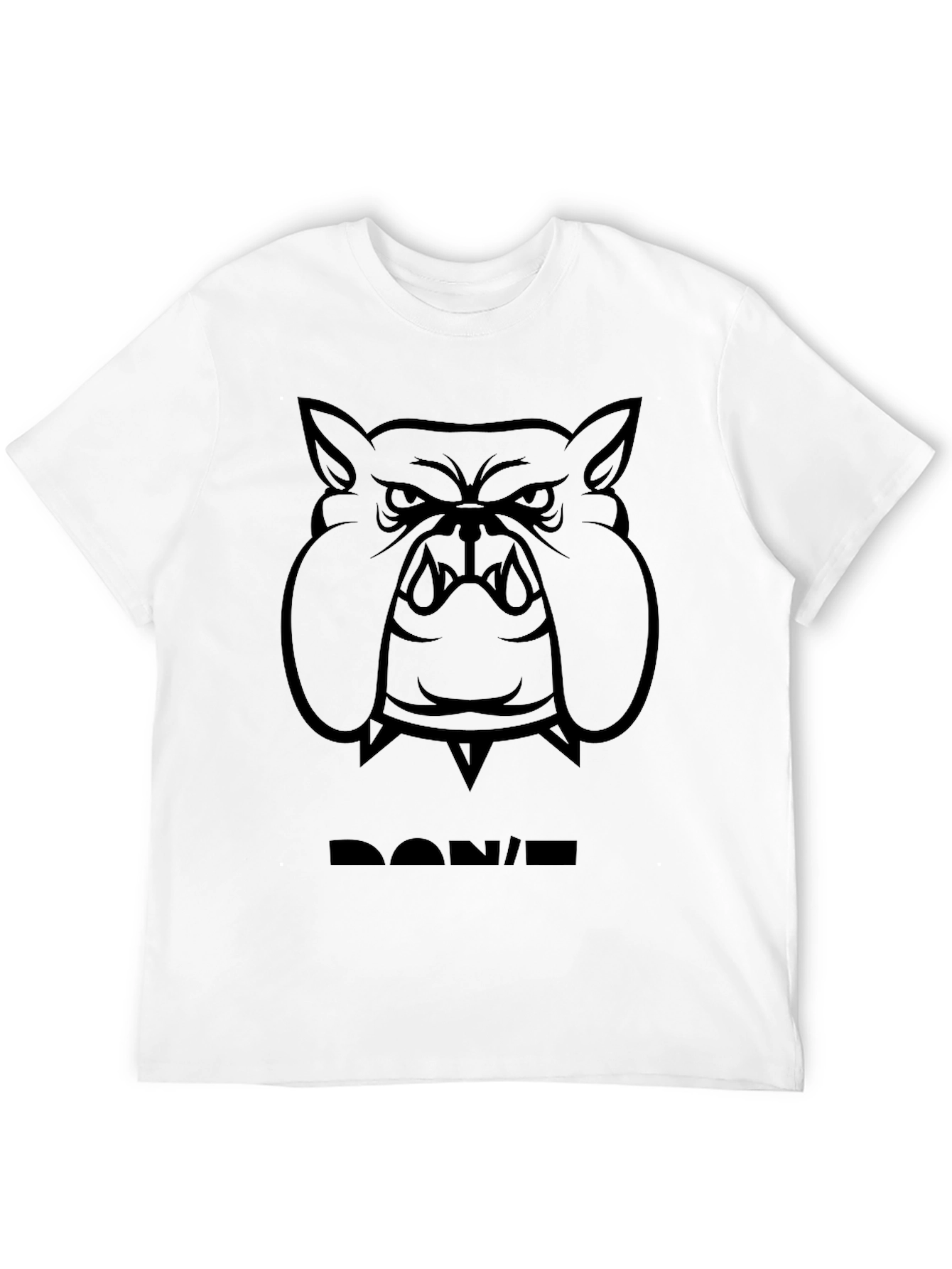 Bold Bulldog Graphic Tee - Mens Black T-Shirt