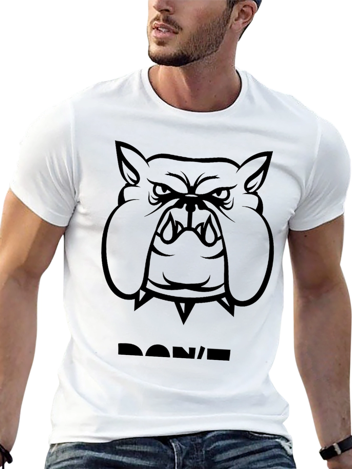 Bold Bulldog Graphic Tee - Mens Black T-Shirt