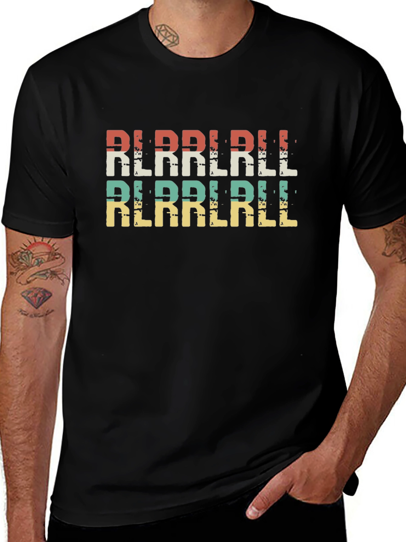 Retro RLRRIRLL Graphic T-Shirt