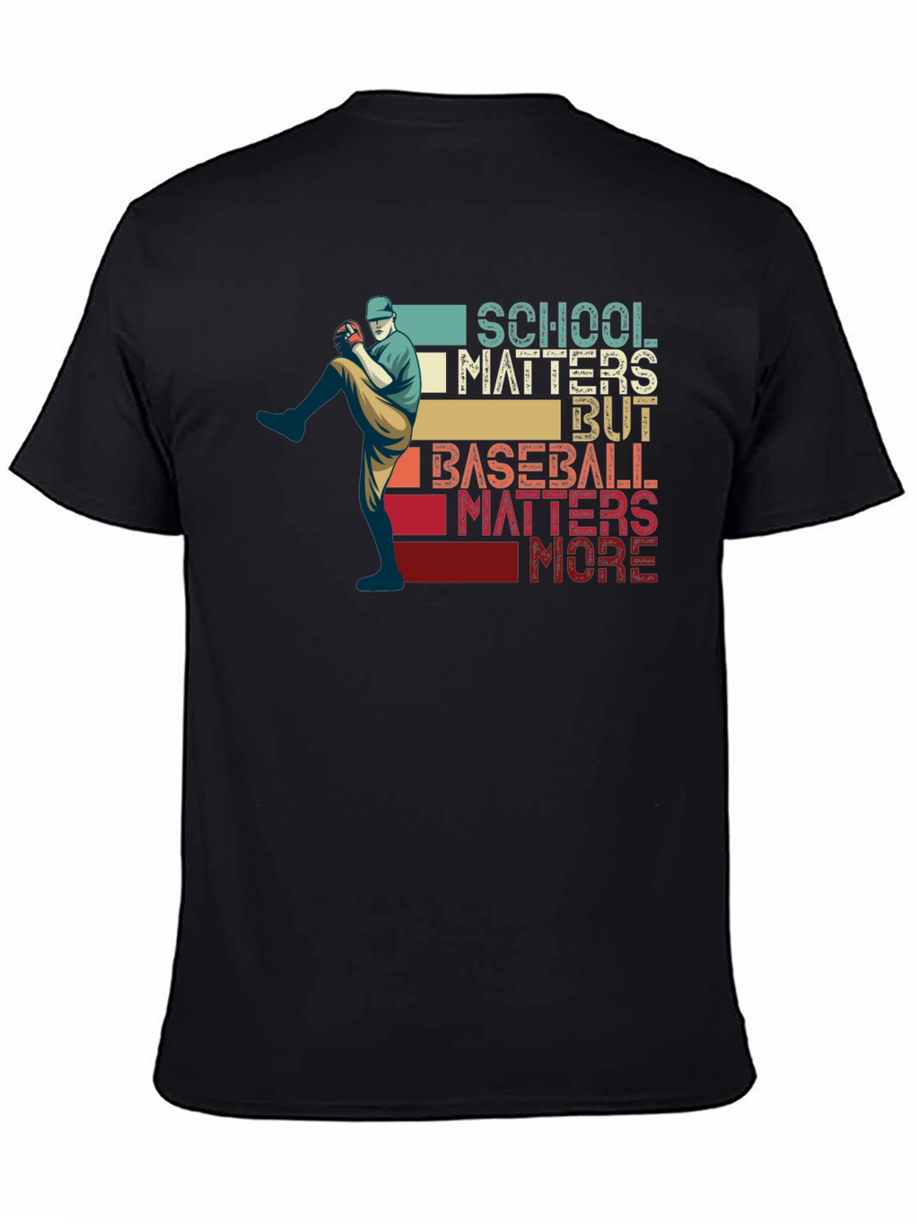 School Matters Baseball Matters More Graphic Tee