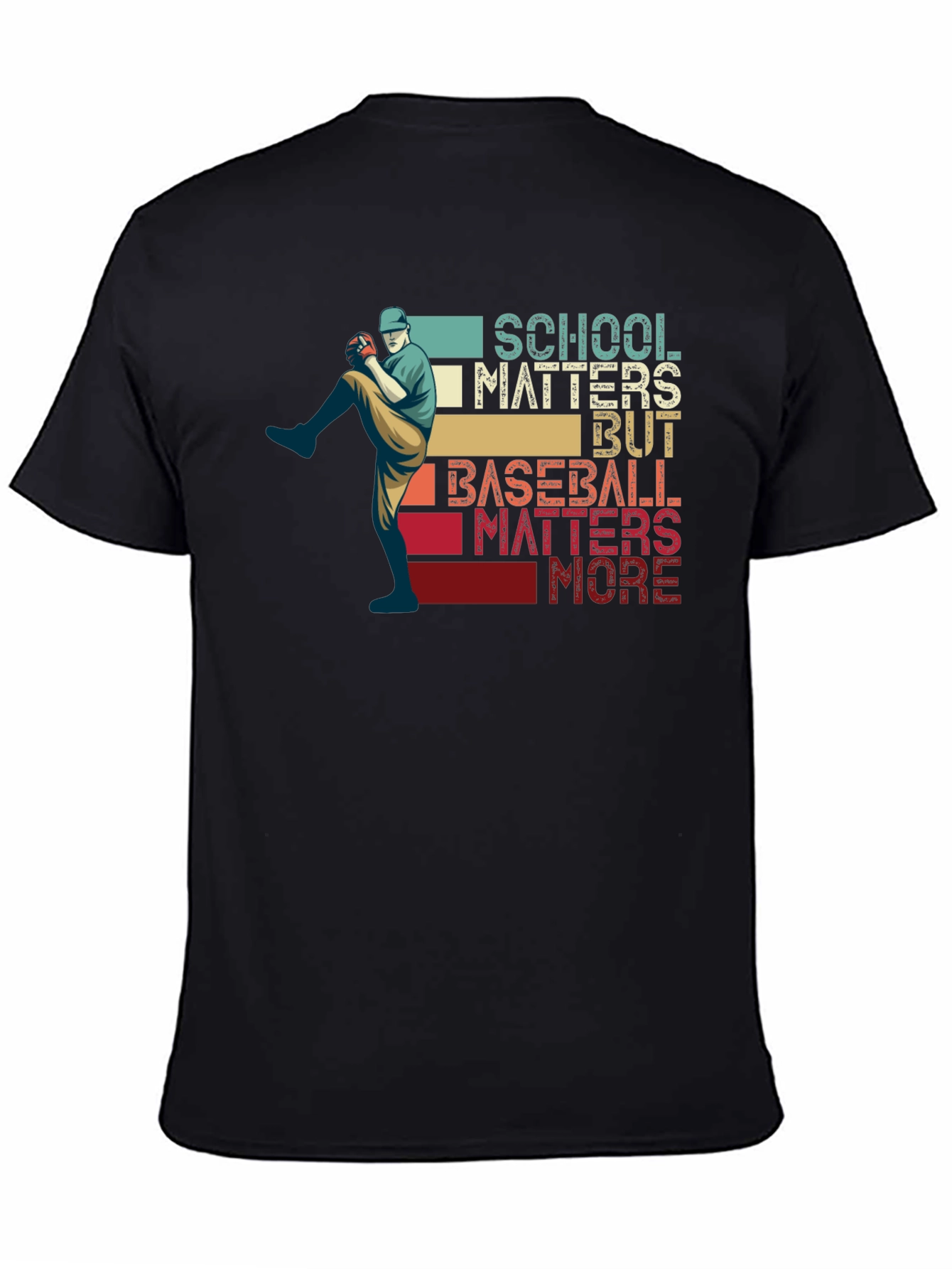School Matters Baseball Matters More Graphic Tee